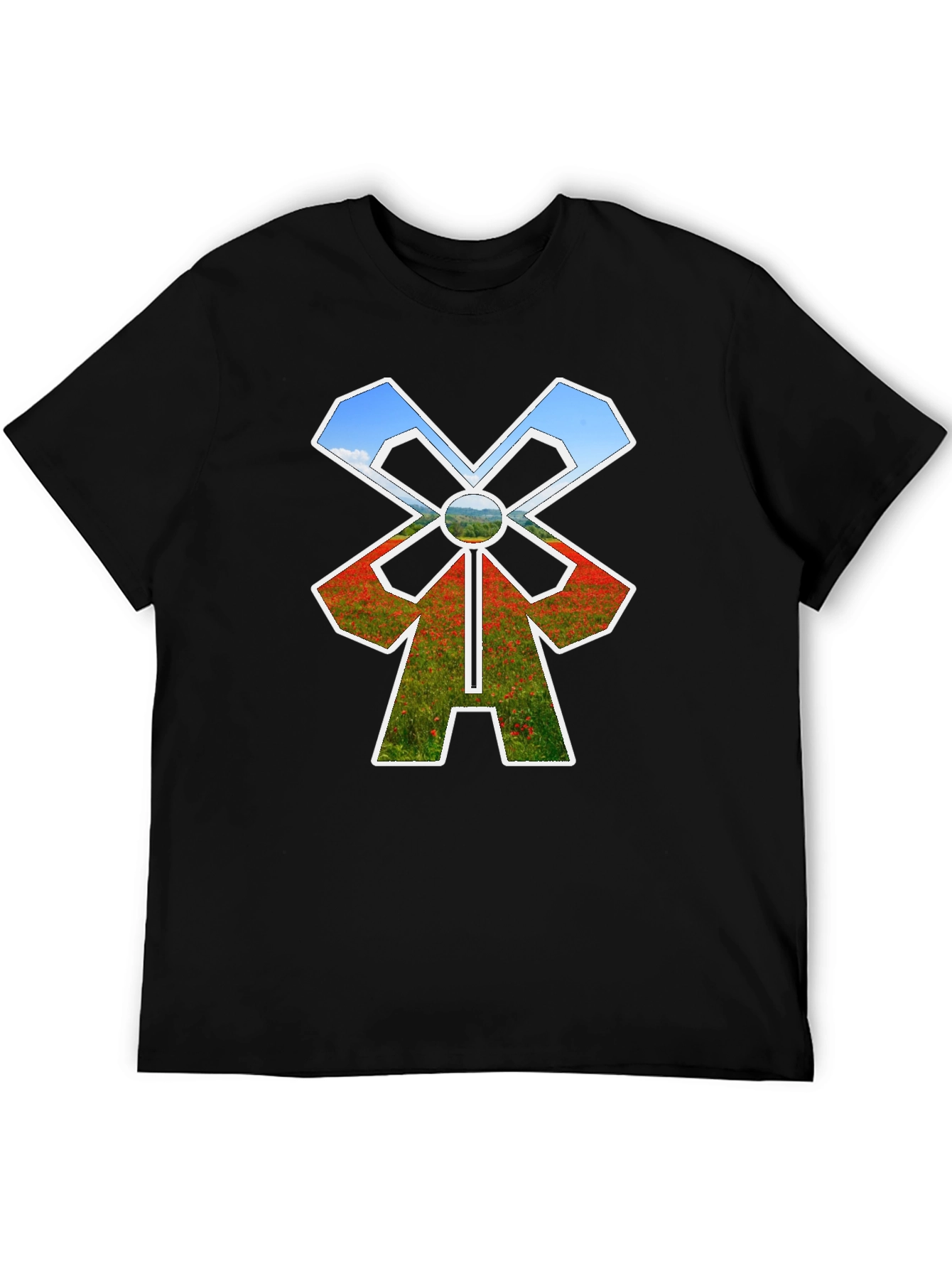 Windmill T-Shirt - Nature Scene Design