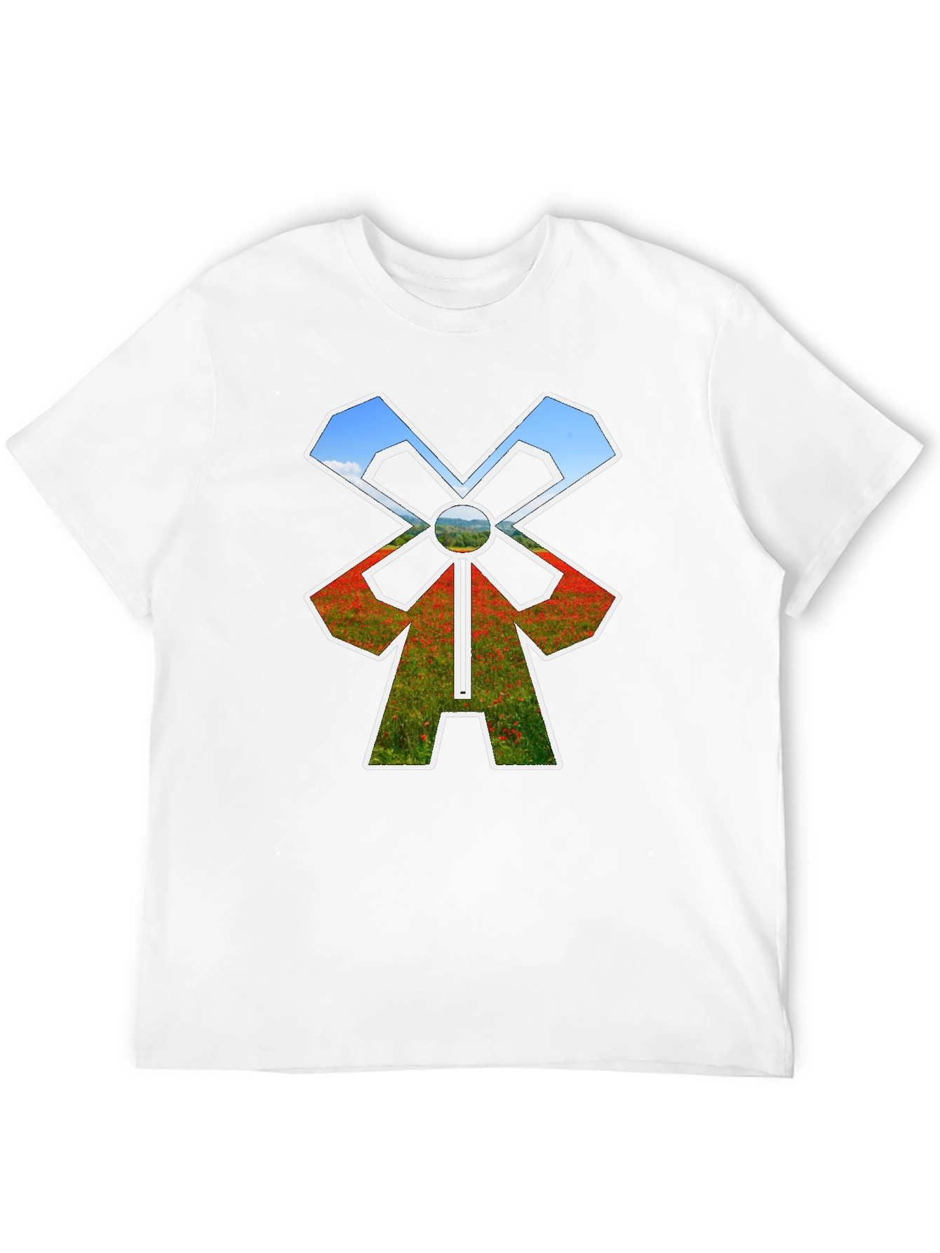 Windmill T-Shirt - Nature Scene Design