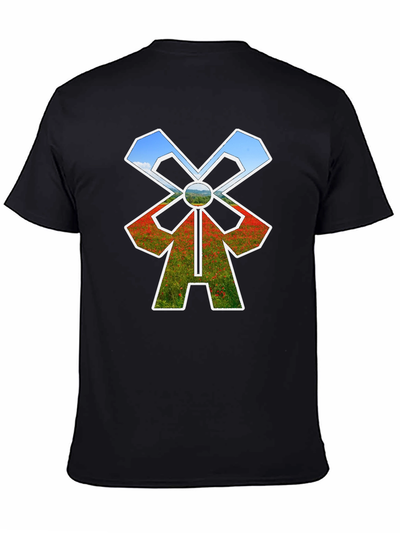 Windmill T-Shirt - Nature Scene Design