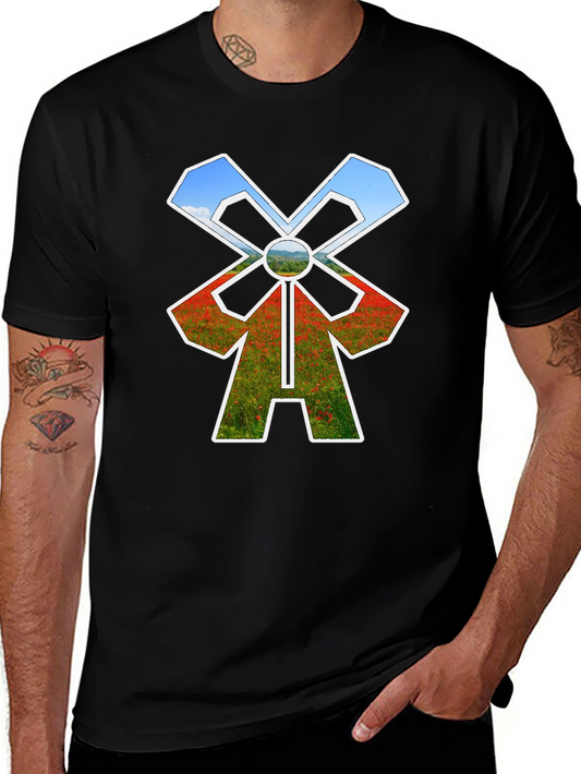 Windmill T-Shirt - Nature Scene Design