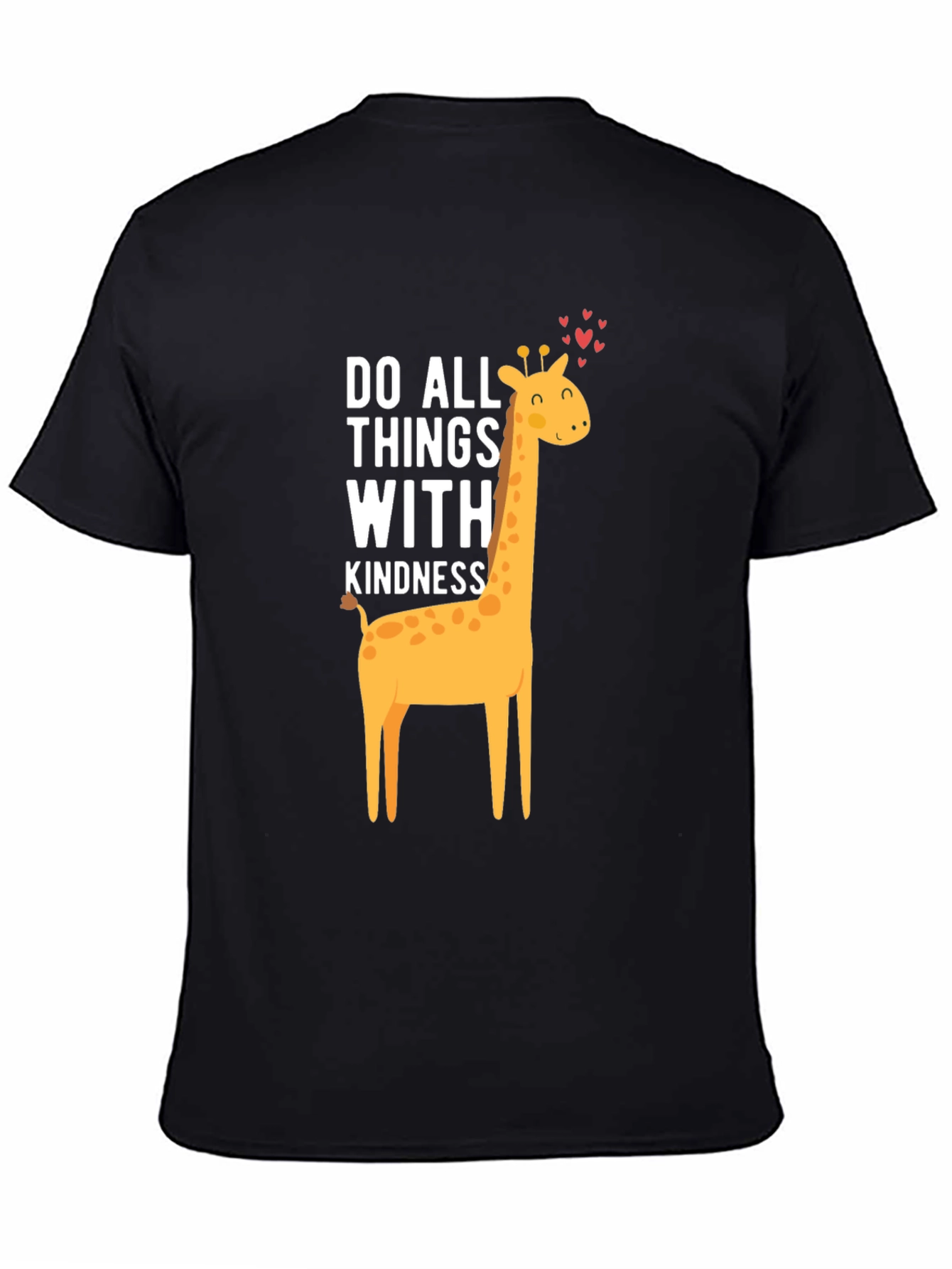 Kindness Giraffe Graphic Tee - Soft Cotton Comfort