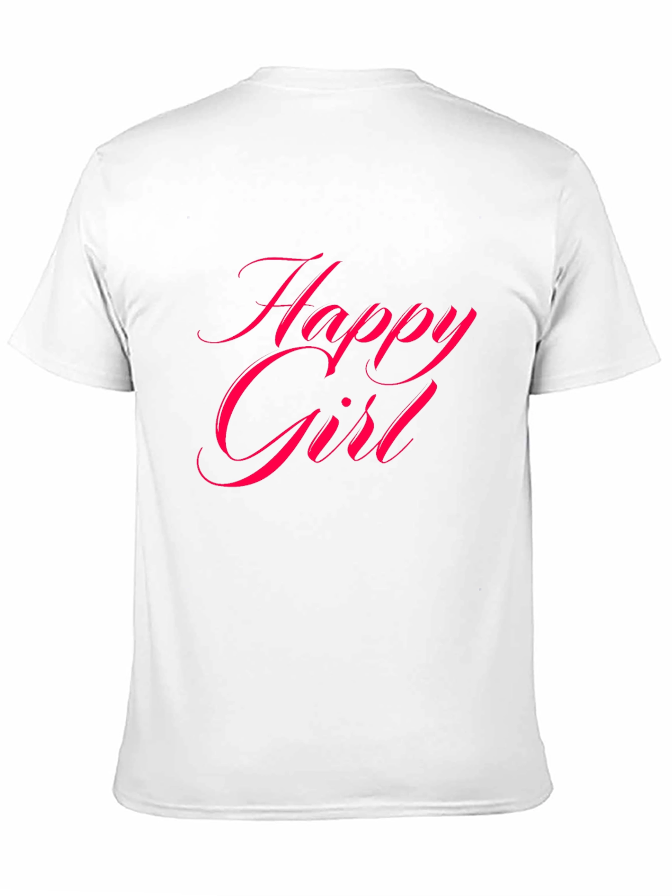 Happy Girl Black T-Shirt