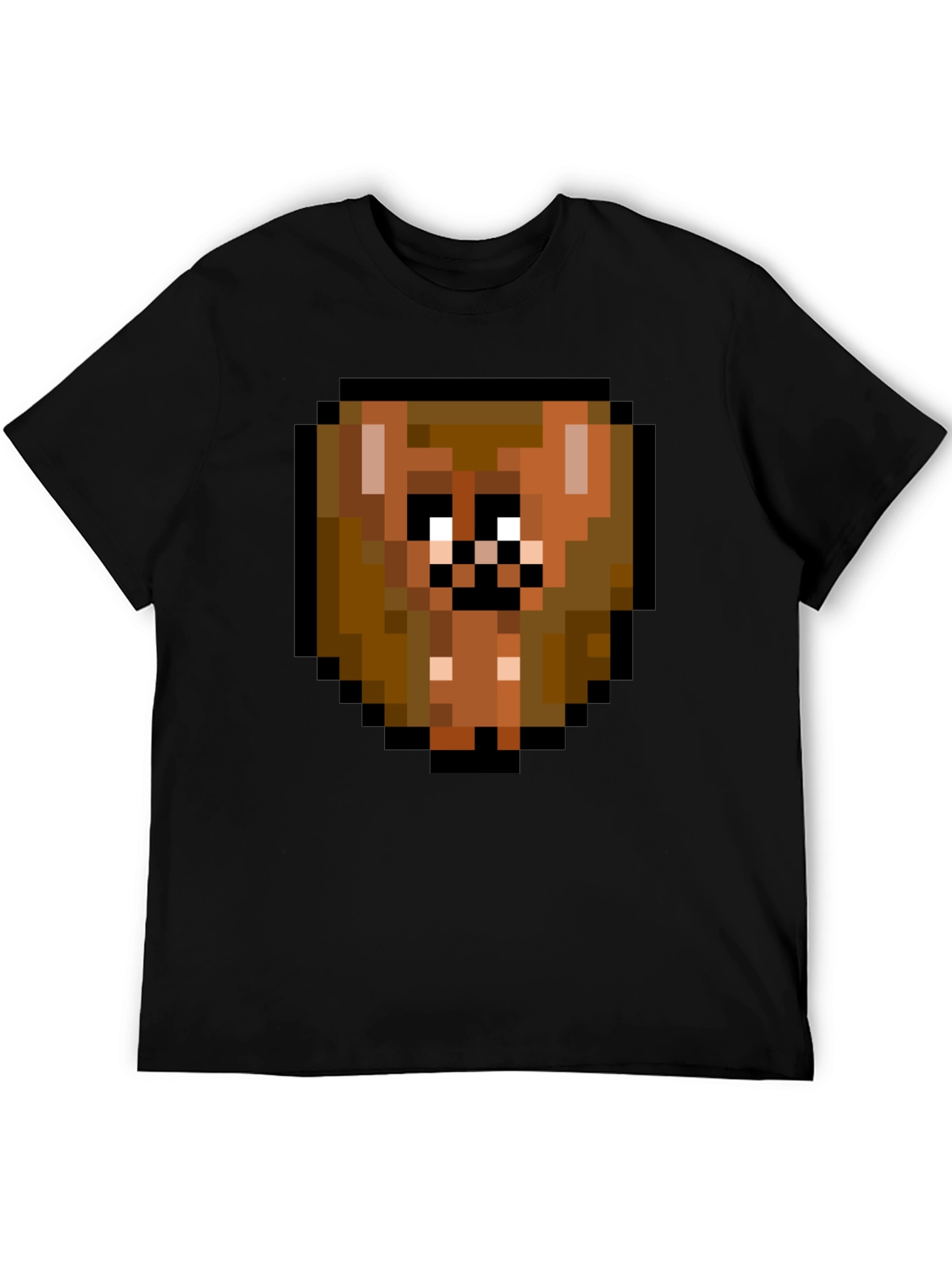 Pixelated Brown Bear T-Shirt - Funky Graphic Tee