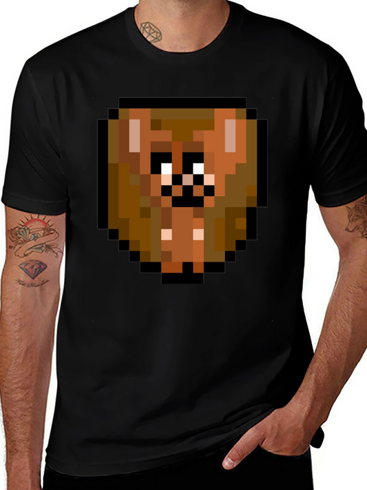 Pixelated Brown Bear T-Shirt - Funky Graphic Tee