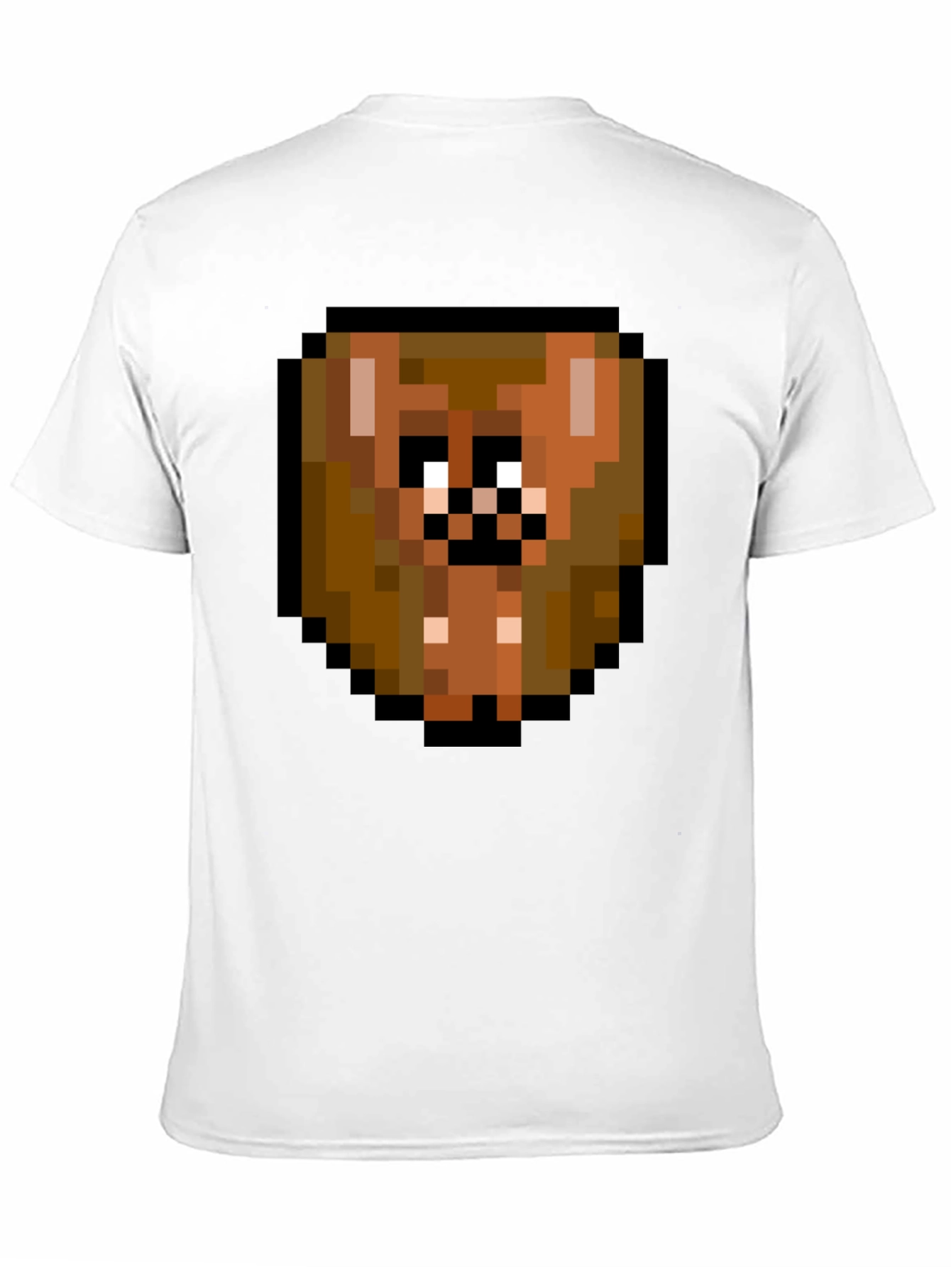 Pixelated Brown Bear T-Shirt - Funky Graphic Tee