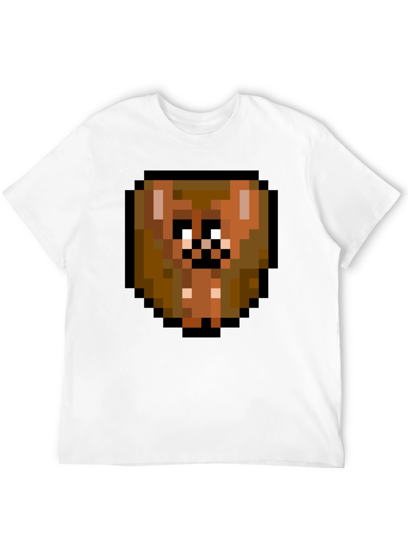 Pixelated Brown Bear T-Shirt - Funky Graphic Tee