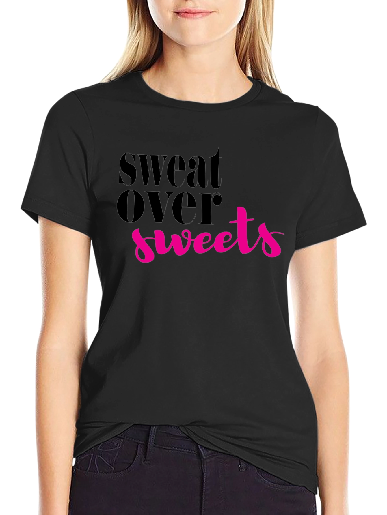 Sweat Over Sweets Graphic Tee - Fitness Motivation Shirt