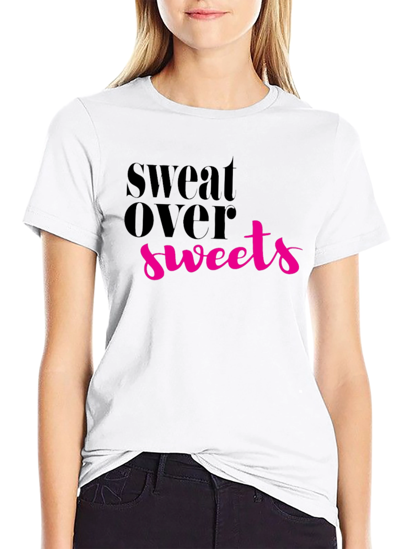 Sweat Over Sweets Graphic Tee - Fitness Motivation Shirt