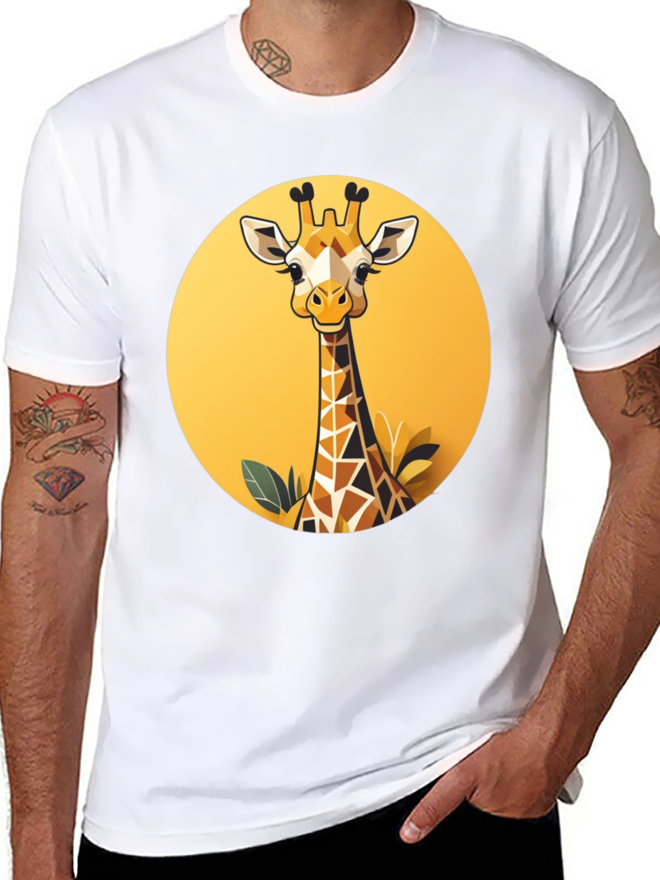 Giraffe Graphic Tee - Stylish & Unique
