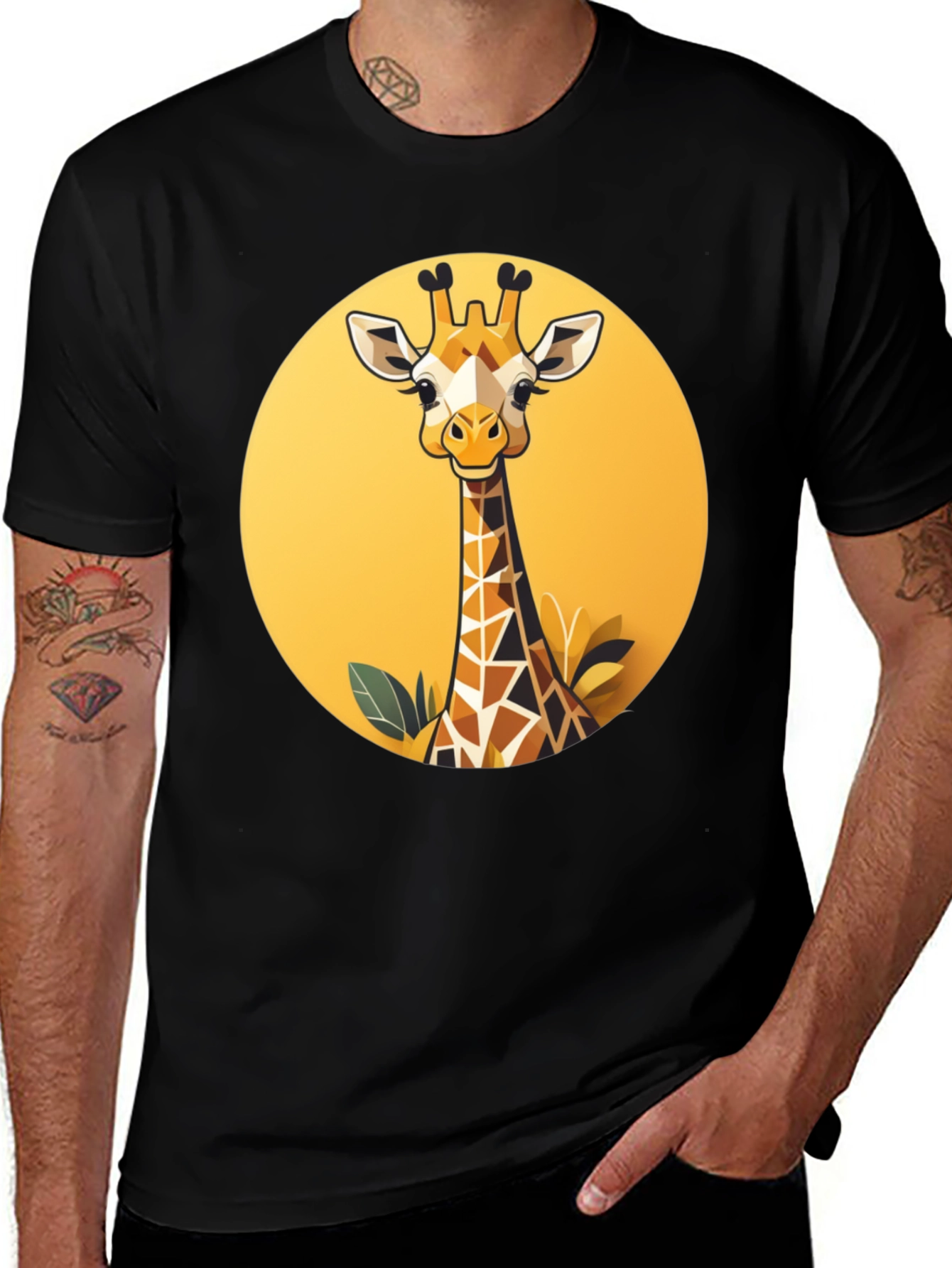Giraffe Graphic Tee - Stylish & Unique
