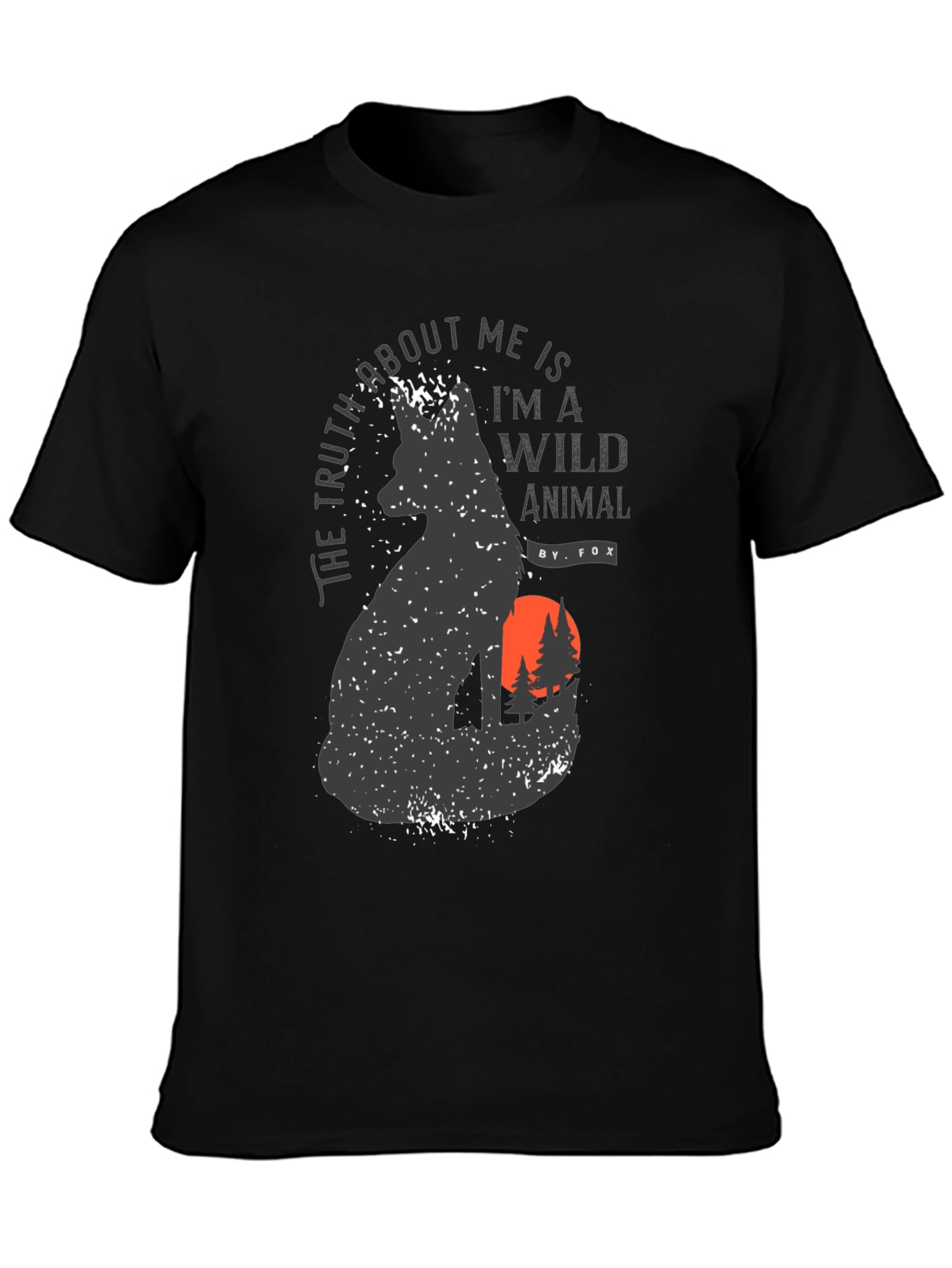 Wild Animal Fox Graphic T-Shirt