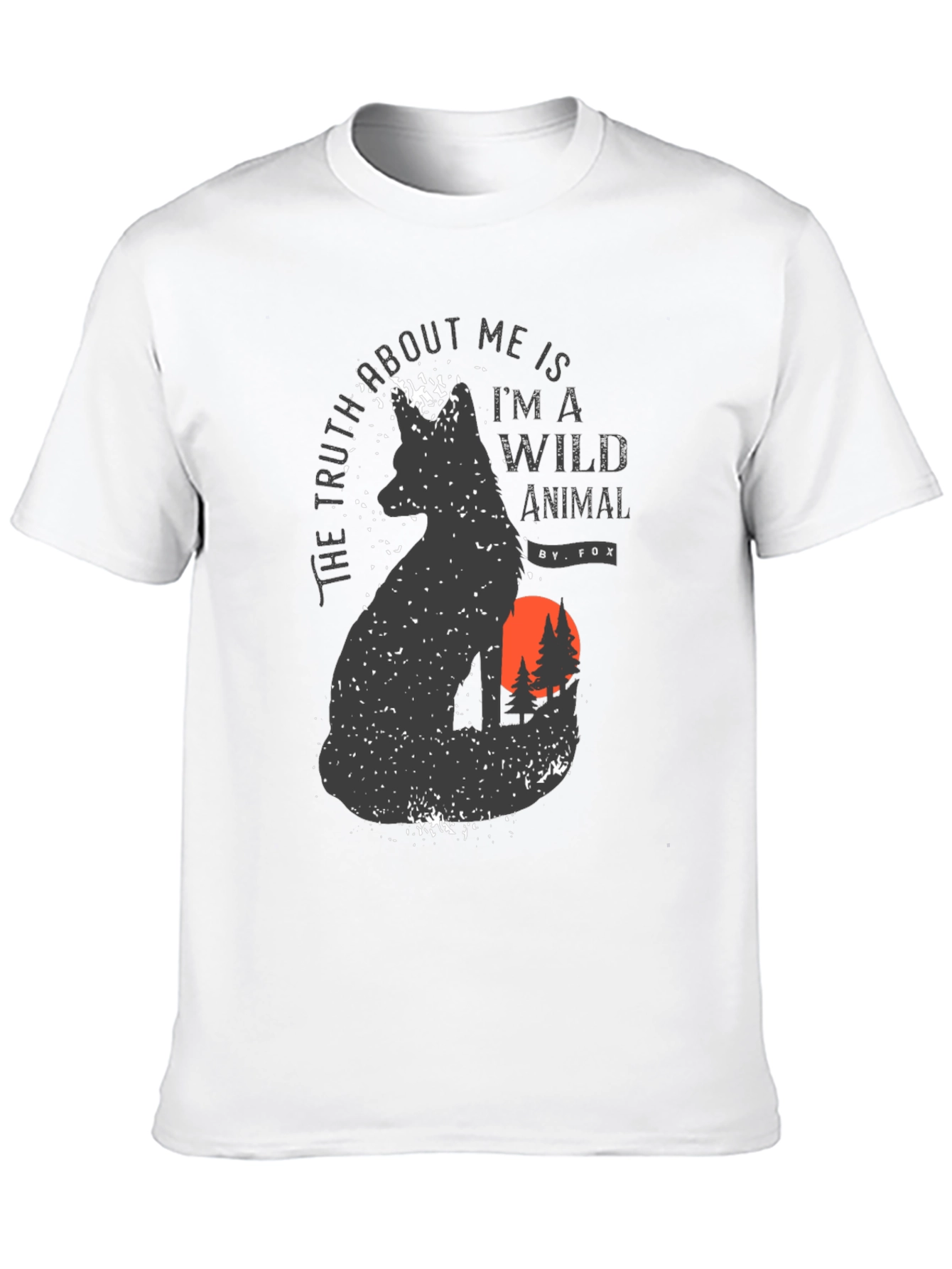 Wild Animal Fox Graphic T-Shirt