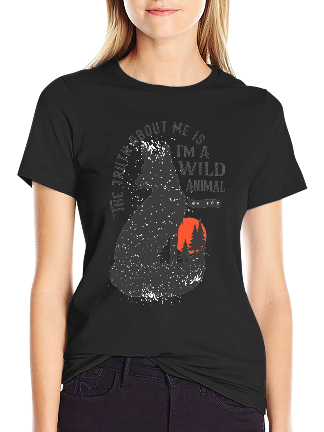 Wild Animal Fox Graphic T-Shirt