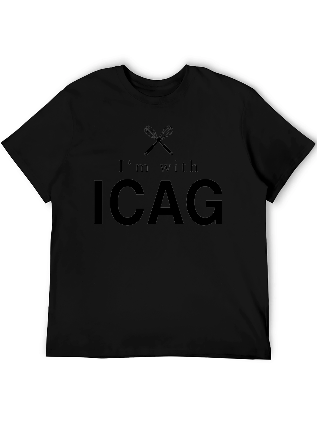 Im With ICAG Black T-Shirt