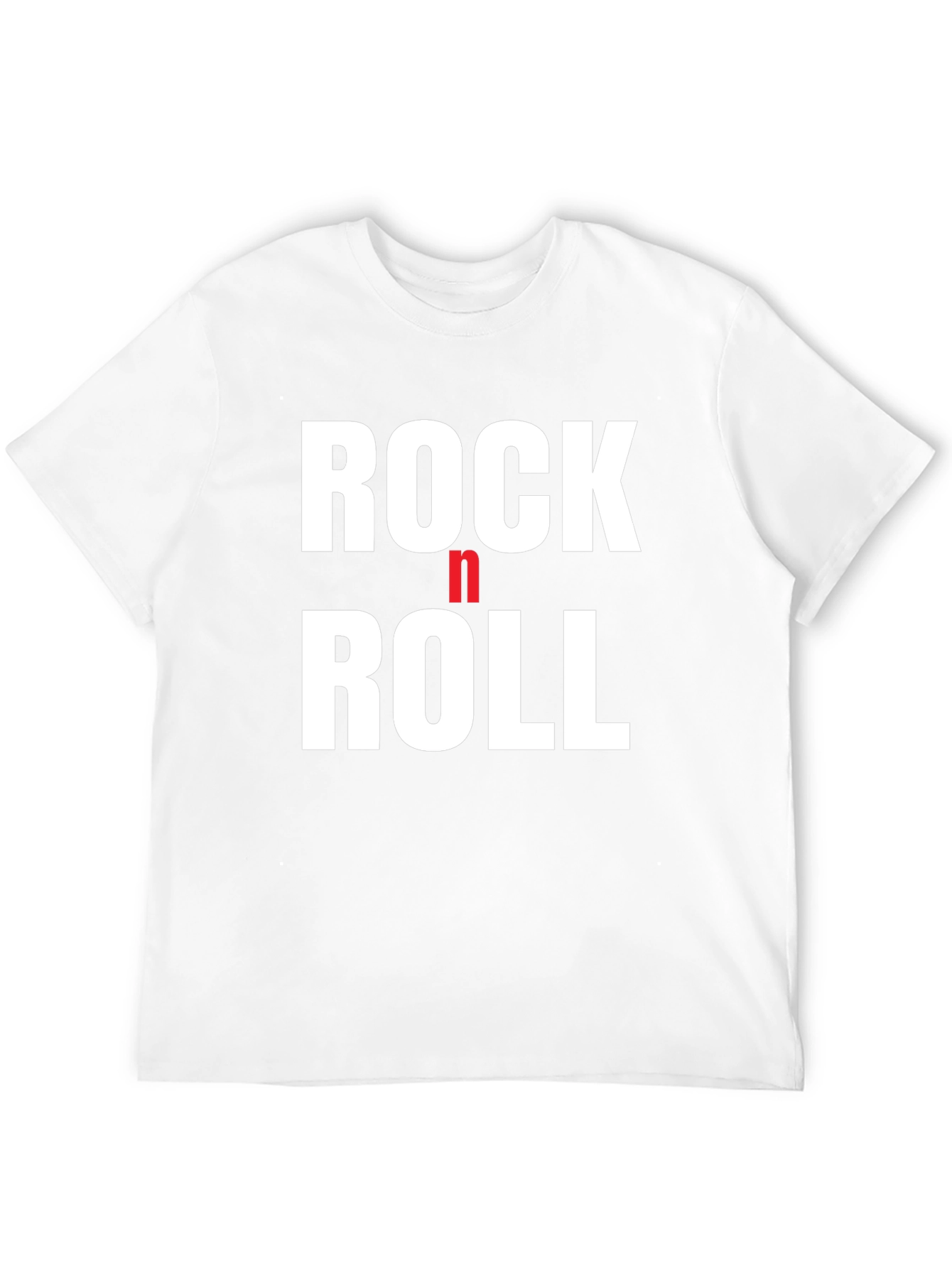 Rock n Roll Graphic Tee - Black Cotton T-Shirt