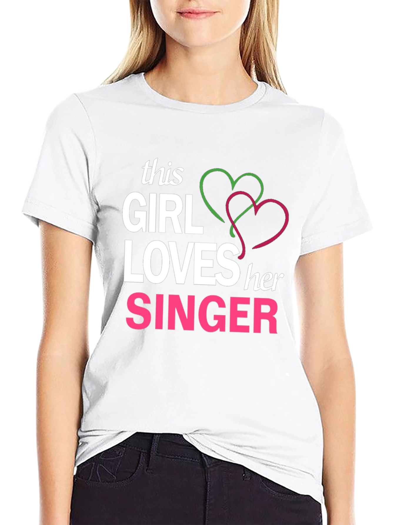 This Girl Loves Her Singer Graphic Tee