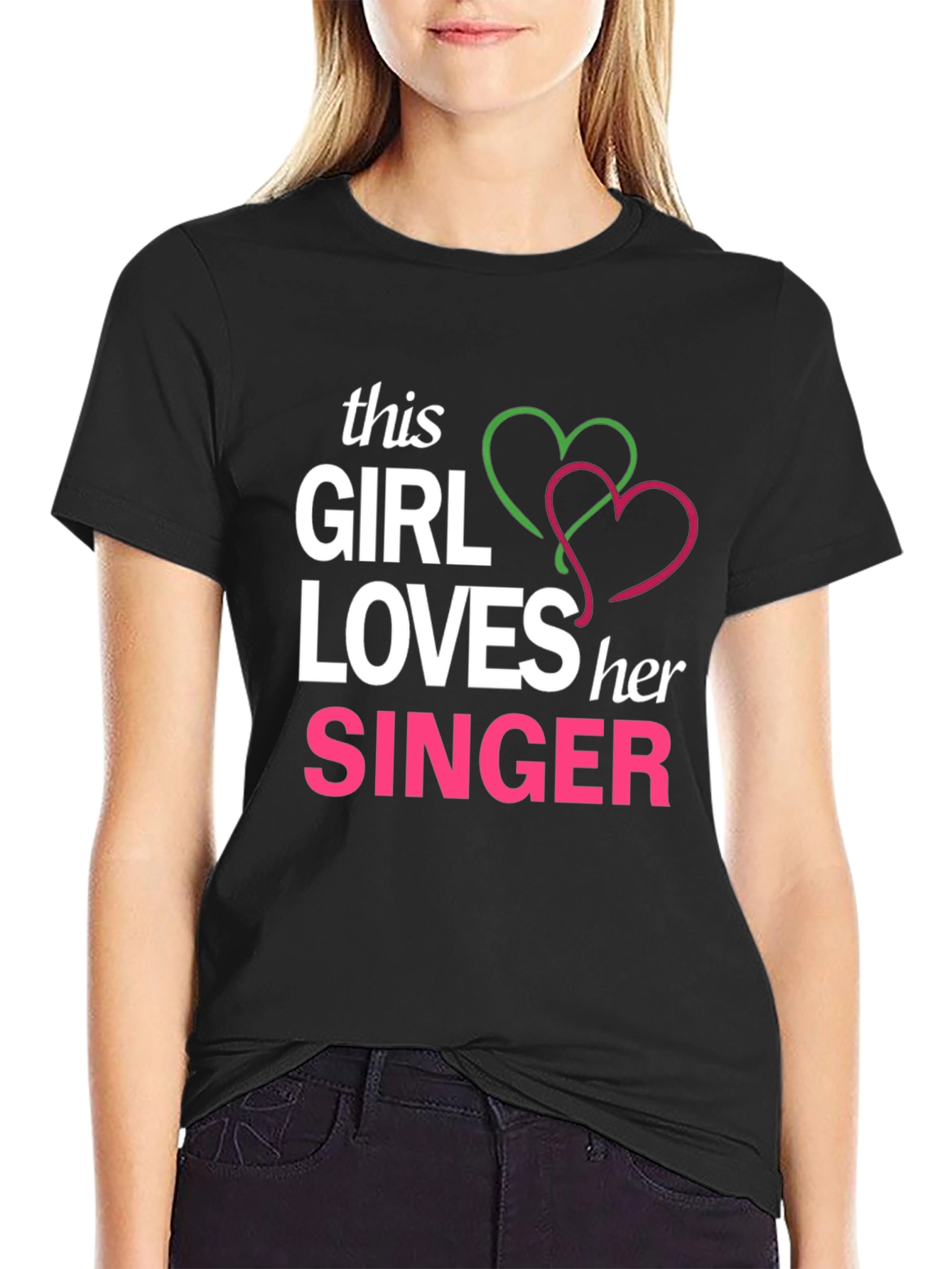 This Girl Loves Her Singer Graphic Tee