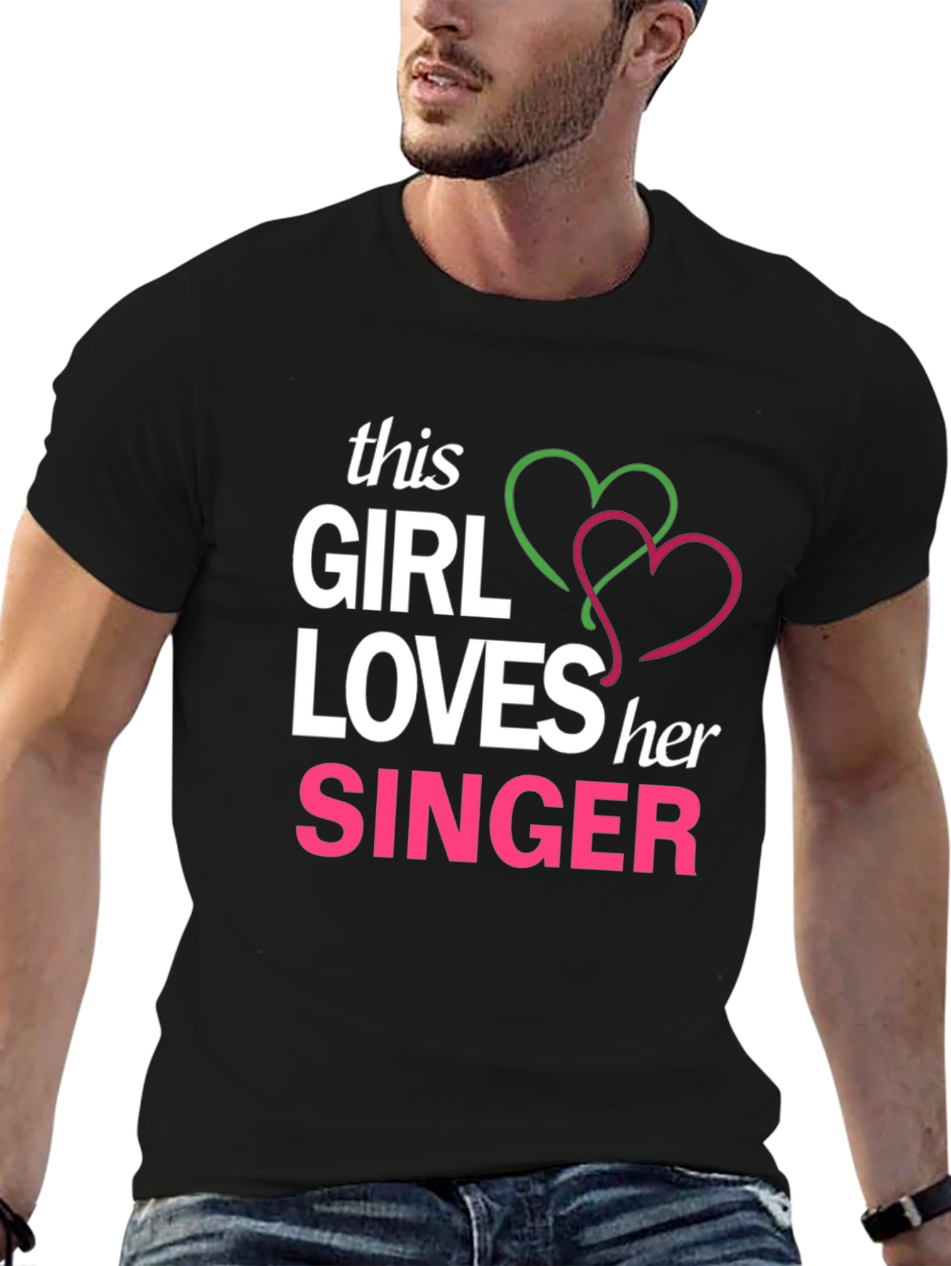 This Girl Loves Her Singer Graphic Tee