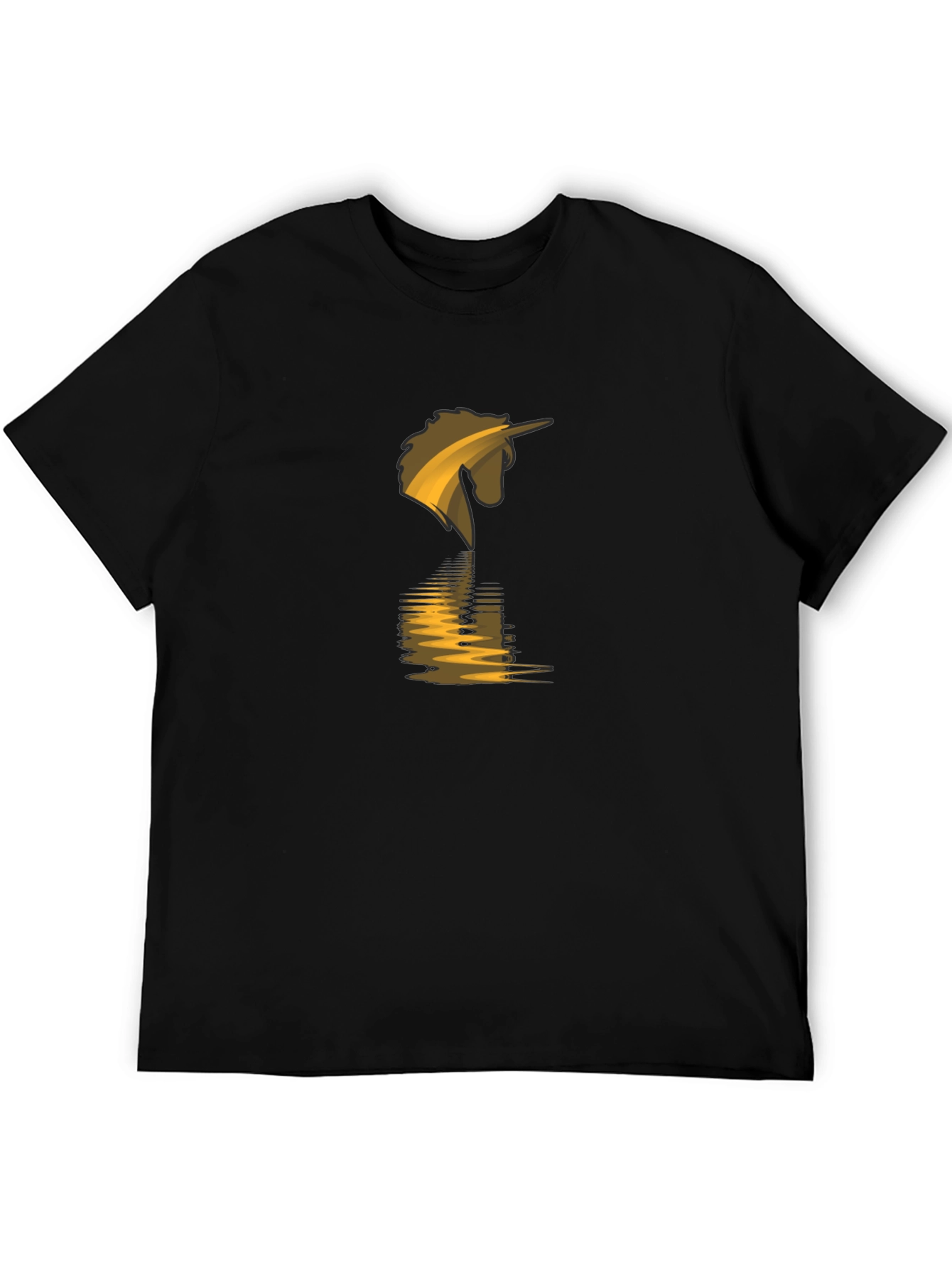 Unicorn Reflection Black T-Shirt