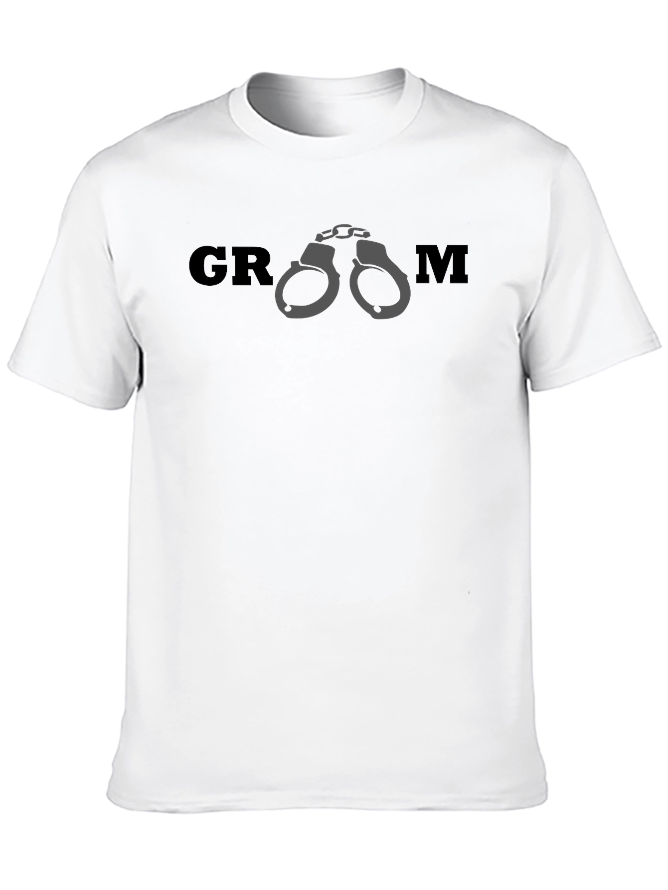 Groom Handcuffs T-Shirt - Bachelor Party Tee