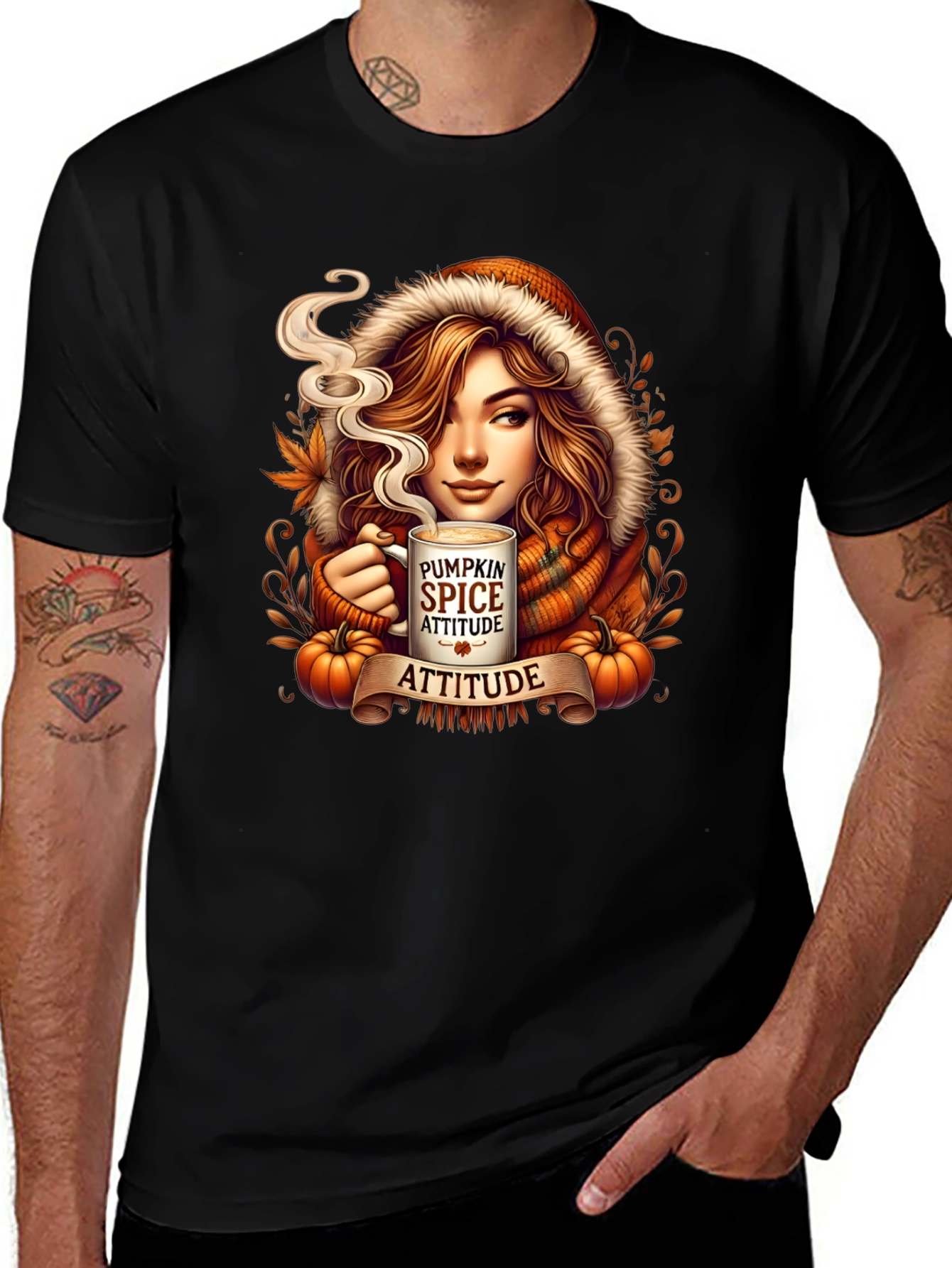 Pumpkin Spice Attitude T-Shirt - Fall Season