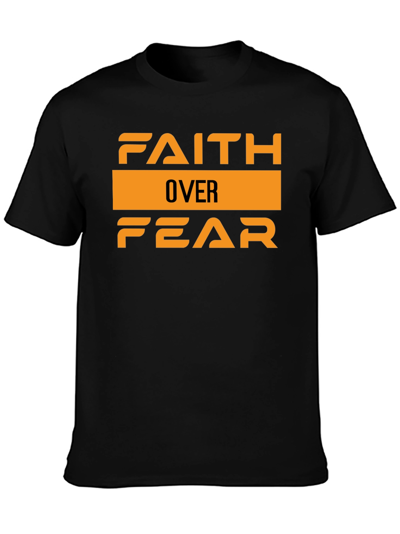 Faith Over Fear Graphic Tee - Stylish Black T-Shirt