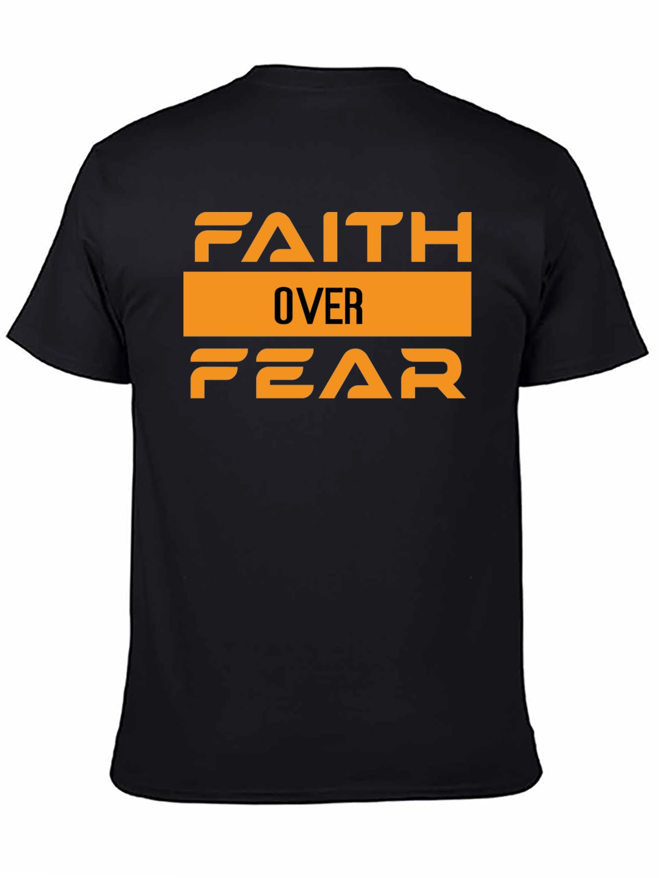 Faith Over Fear Graphic Tee - Stylish Black T-Shirt