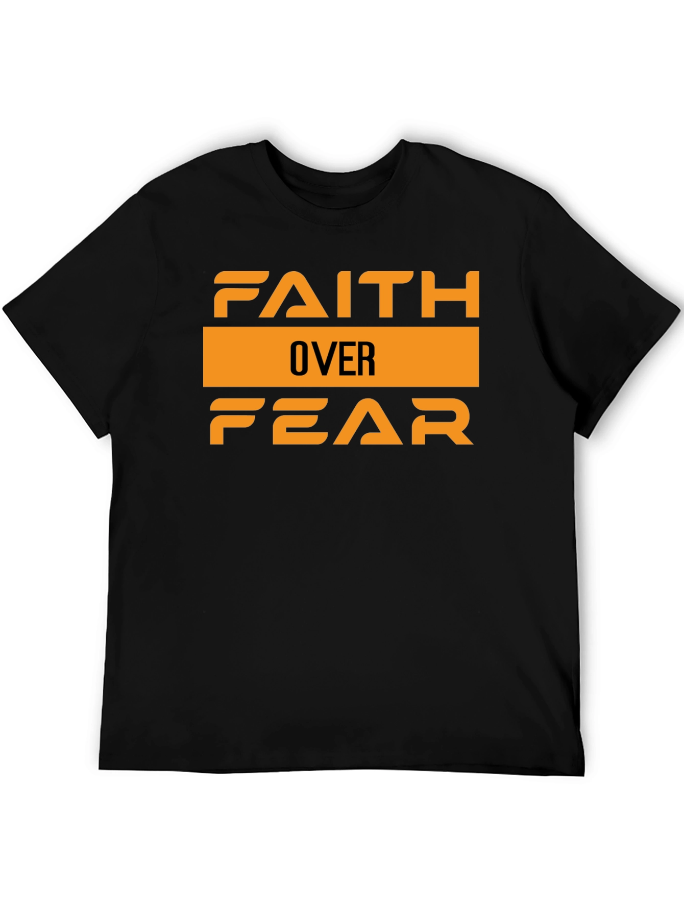 Faith Over Fear Graphic Tee - Stylish Black T-Shirt