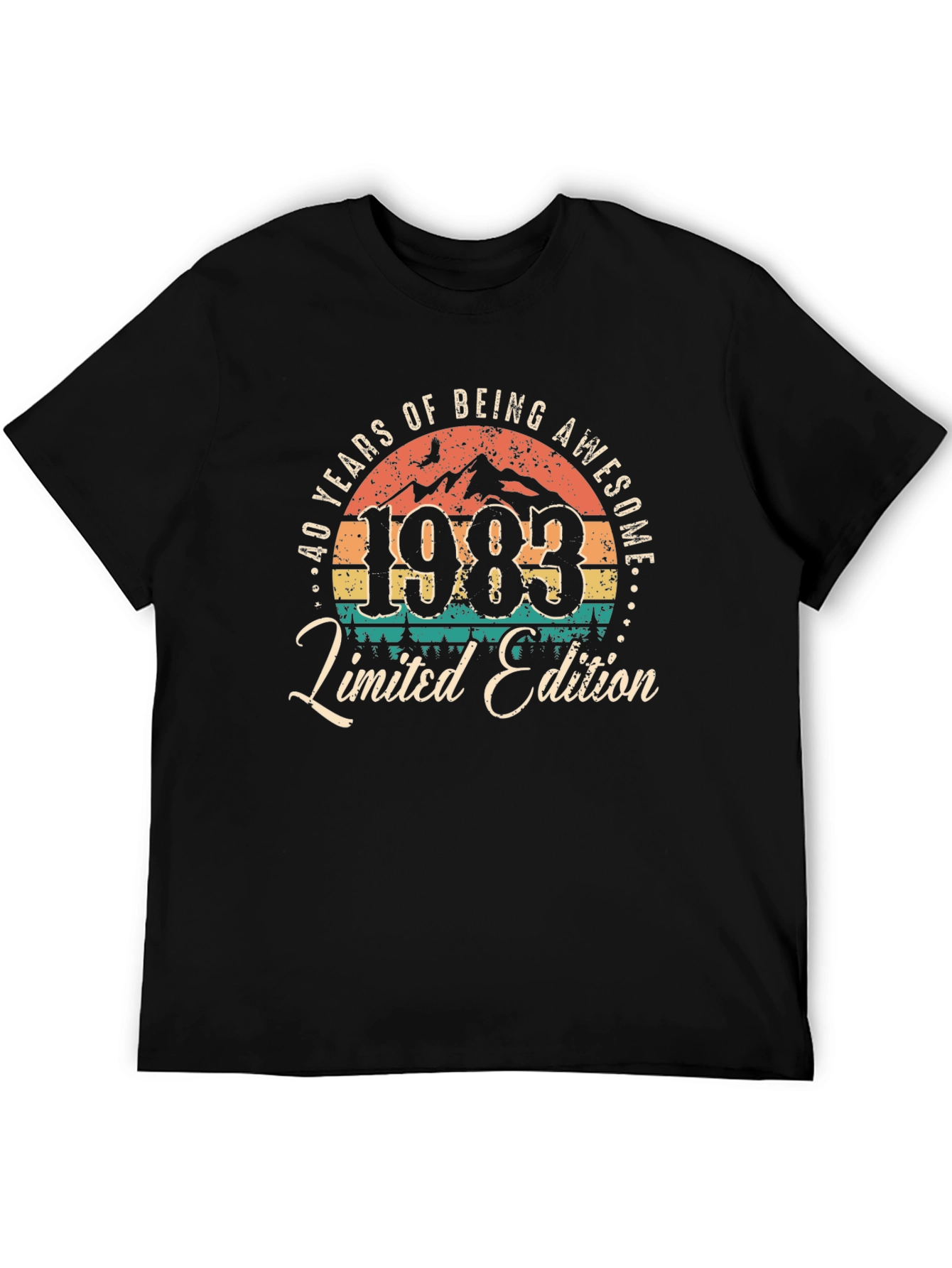 40 Years Awesome 1983 Limited Edition Graphic T-Shirt