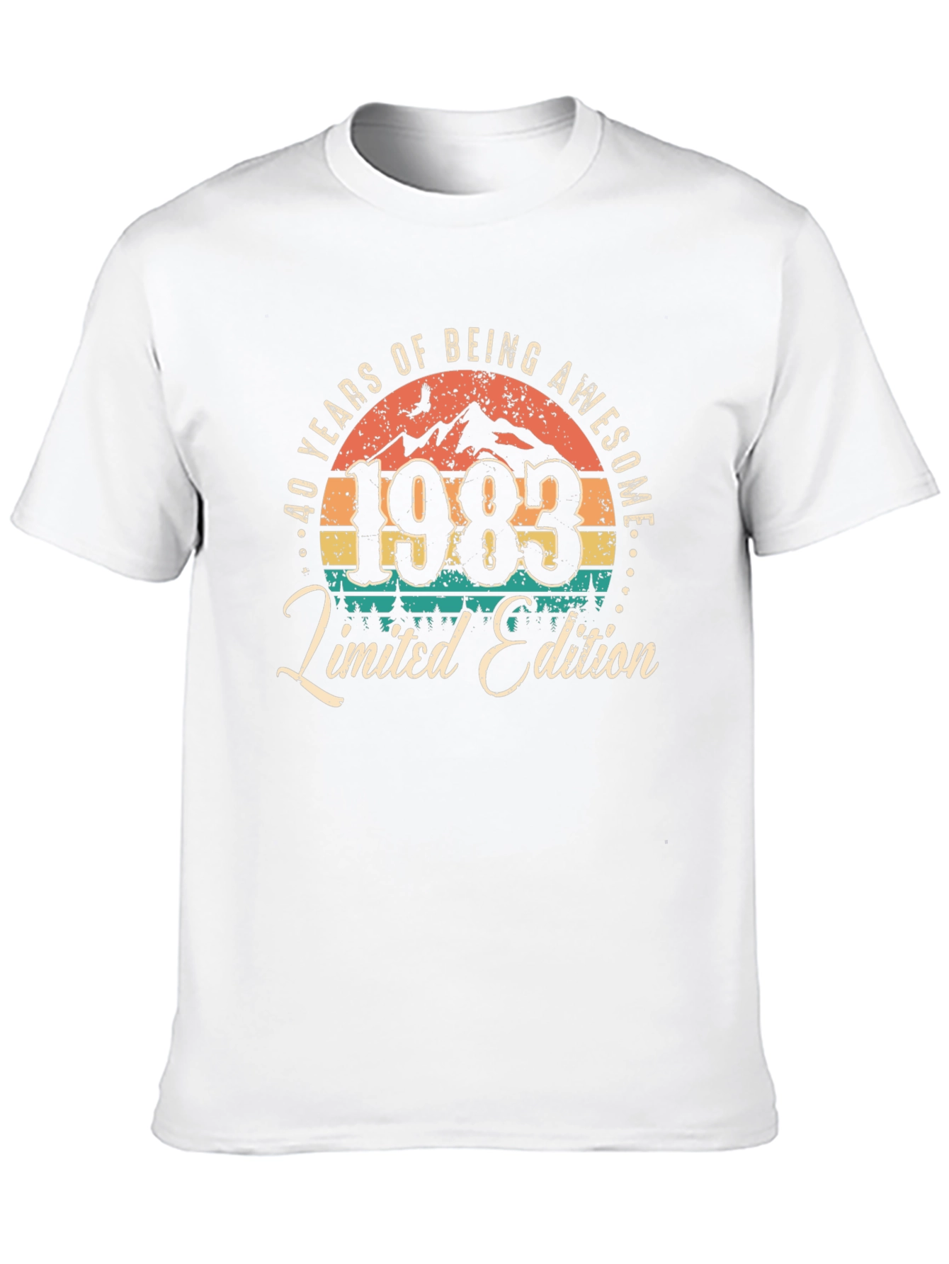 40 Years Awesome 1983 Limited Edition Graphic T-Shirt