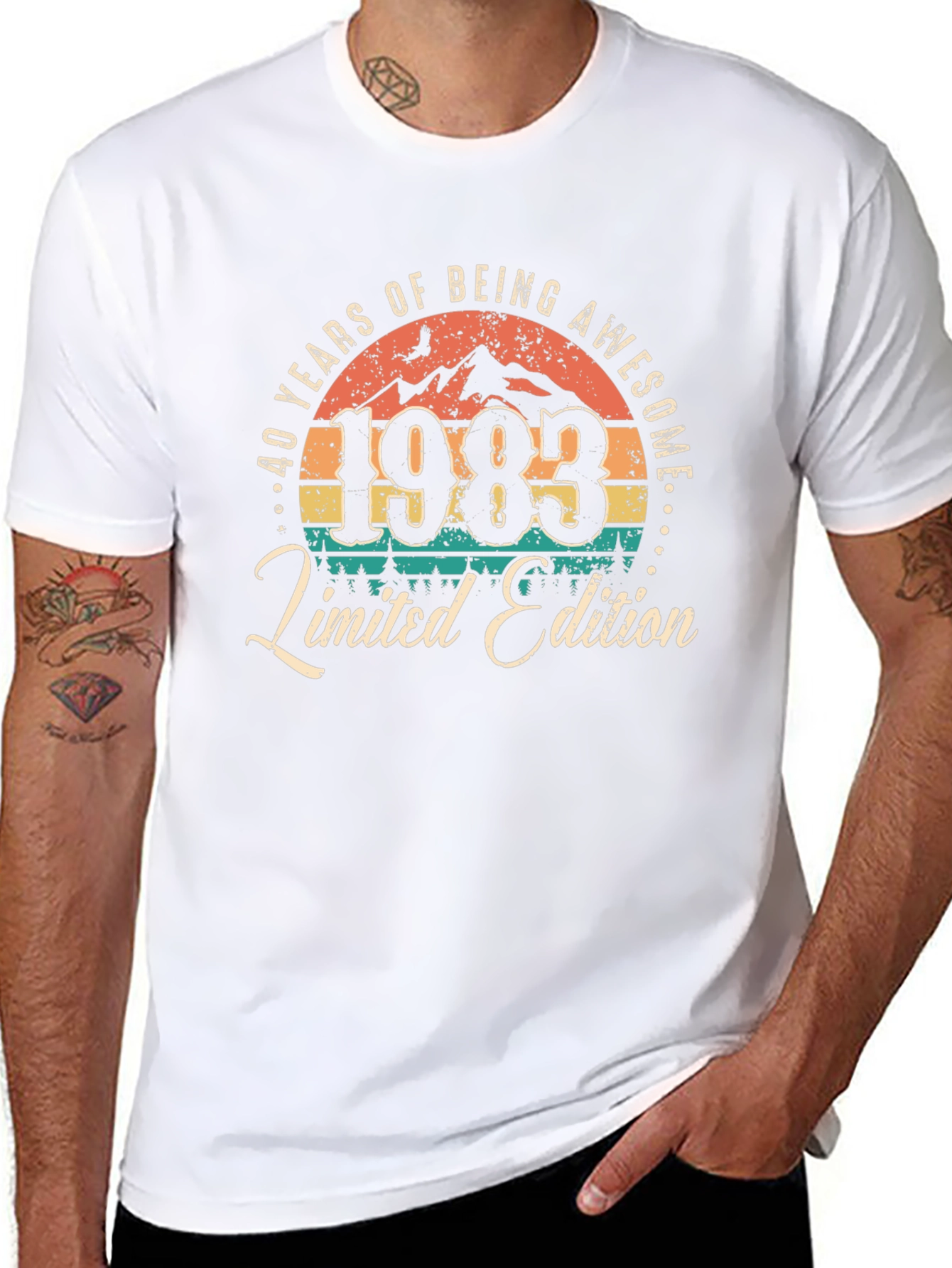 40 Years Awesome 1983 Limited Edition Graphic T-Shirt