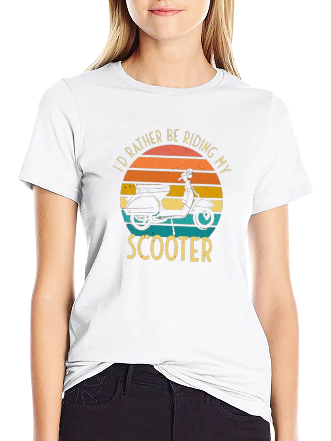 Riding Scooter Graphic Tee - Comfort Fit