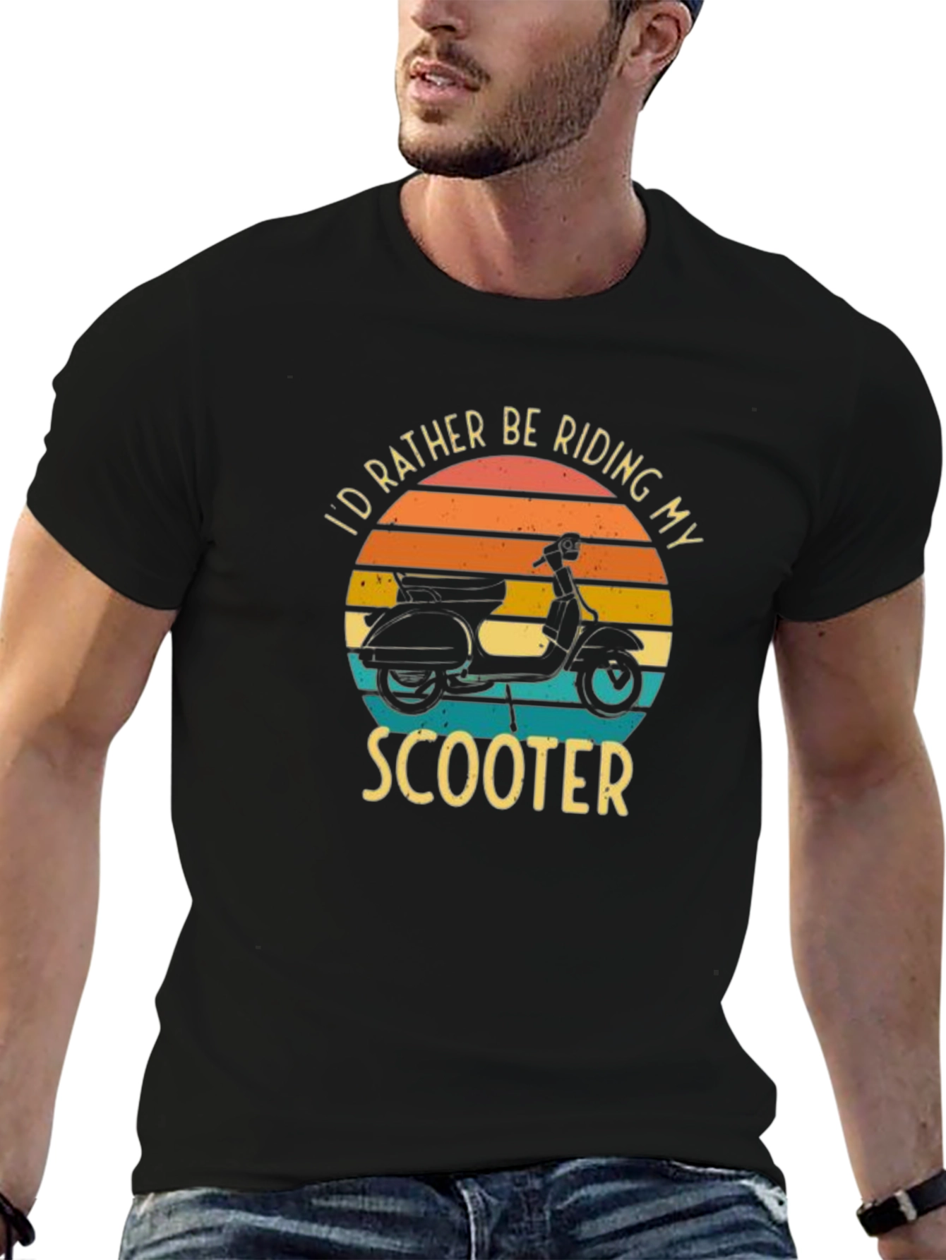 Riding Scooter Graphic Tee - Comfort Fit