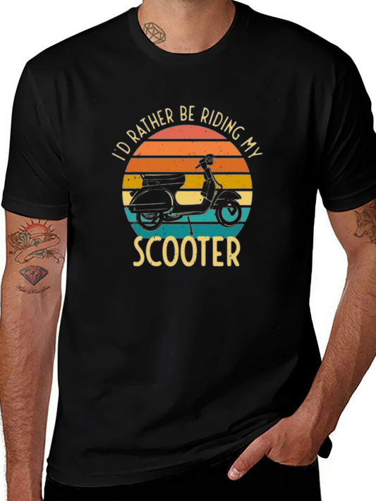 Riding Scooter Graphic Tee - Comfort Fit