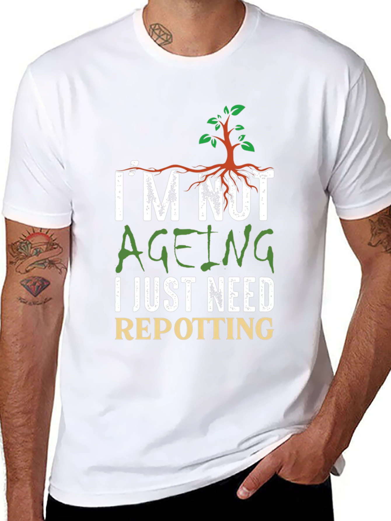 Im Not Ageing Repotting Graphic Tee