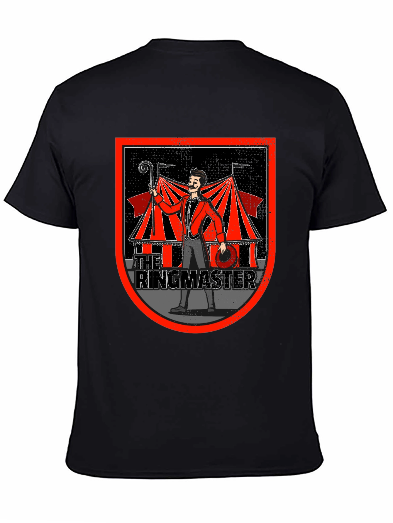 Ringmaster Graphic T-Shirt - Circus Theme Black Tee