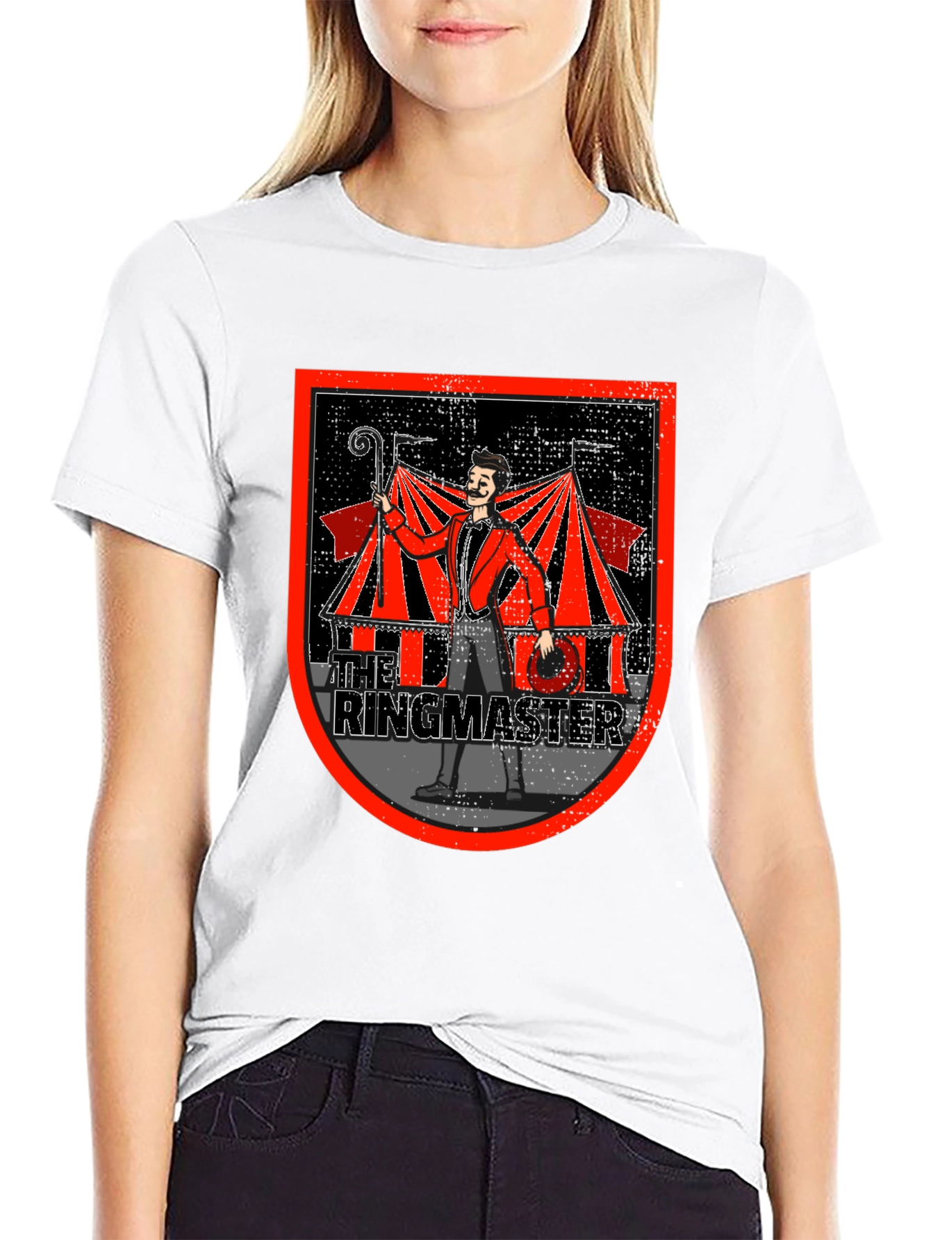Ringmaster Graphic T-Shirt - Circus Theme Black Tee
