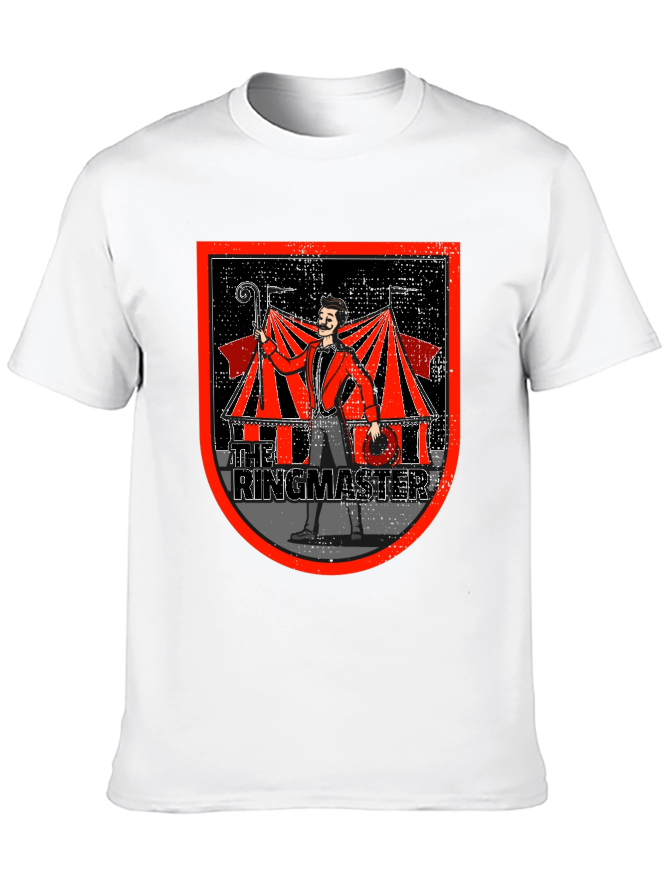 Ringmaster Graphic T-Shirt - Circus Theme Black Tee