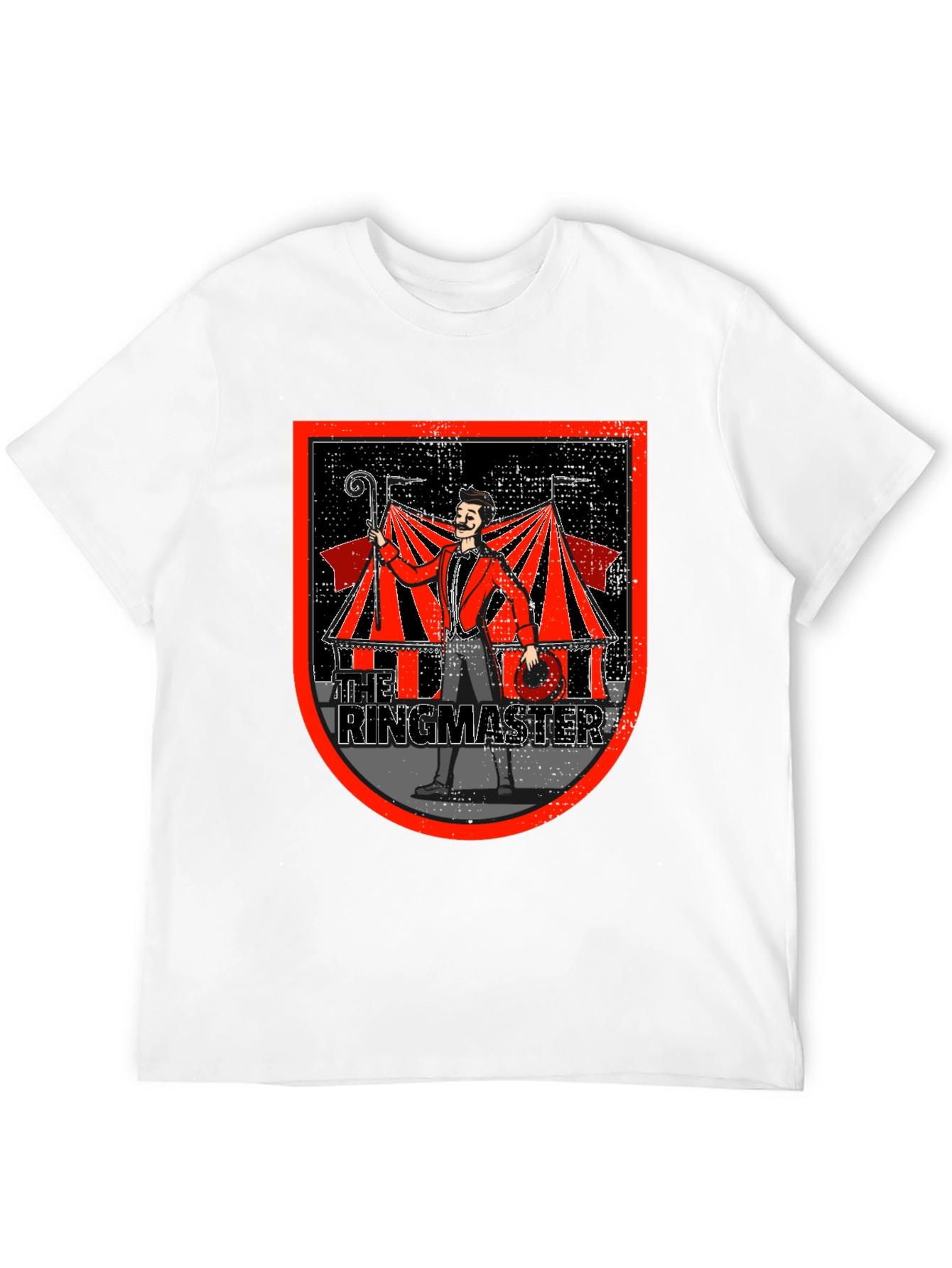 Ringmaster Graphic T-Shirt - Circus Theme Black Tee