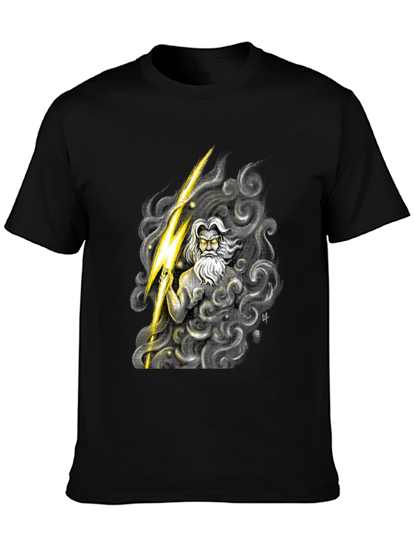 Zeus Graphic Tee - Mythical Thunder God Shirt