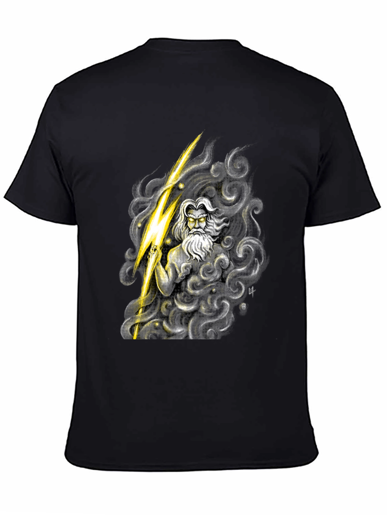 Zeus Graphic Tee - Mythical Thunder God Shirt