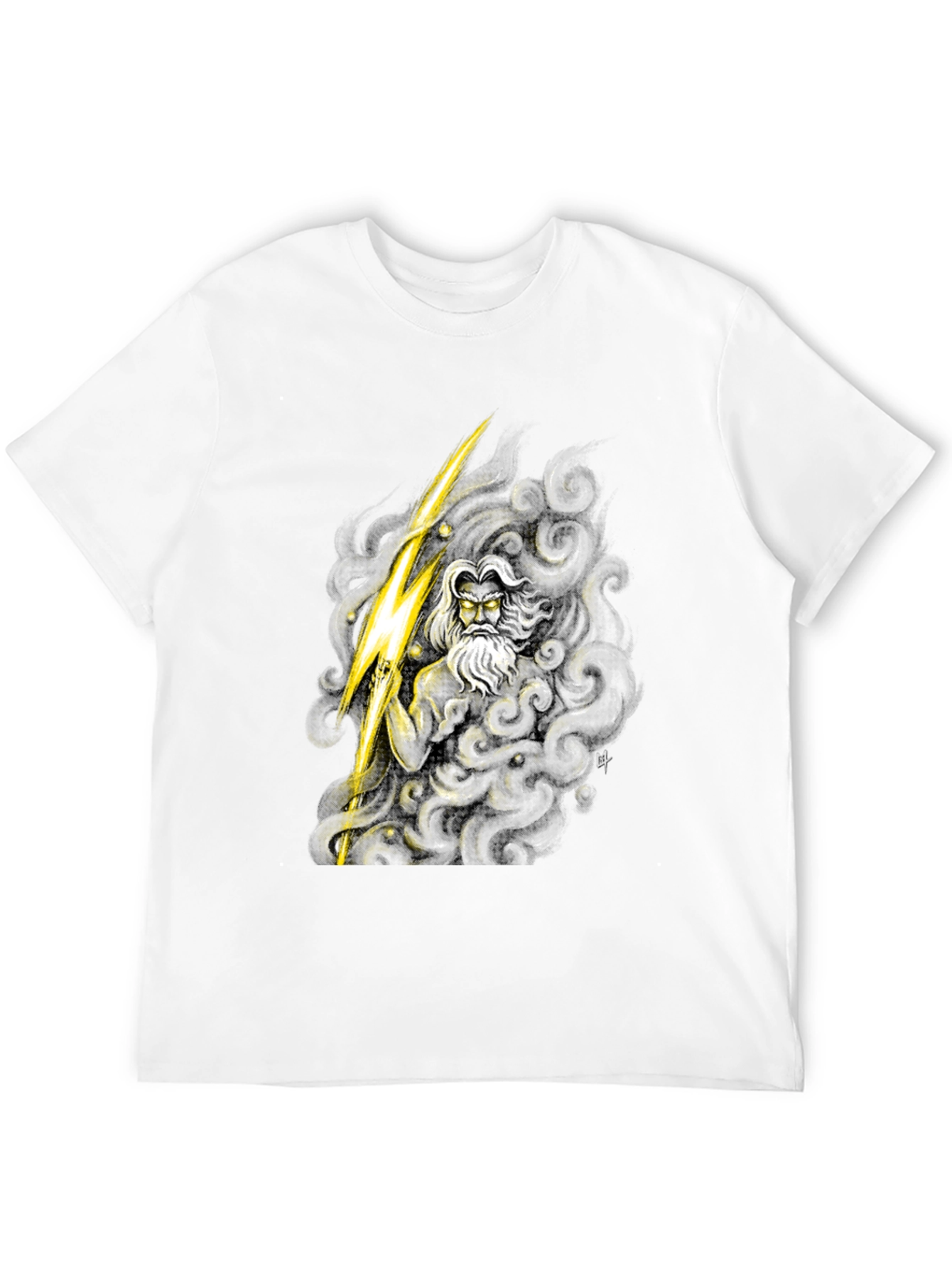 Zeus Graphic Tee - Mythical Thunder God Shirt