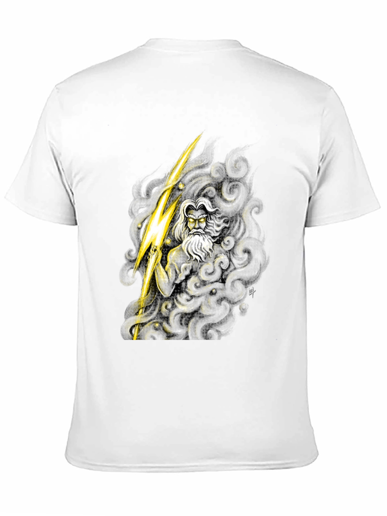 Zeus Graphic Tee - Mythical Thunder God Shirt