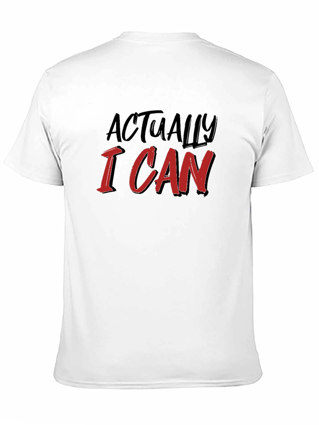 Actually I Can Black T-Shirt