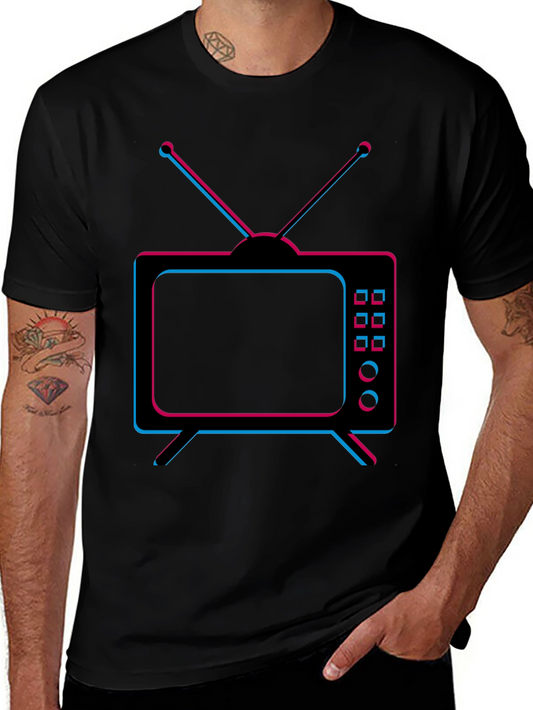 Retro TV Graphic T-Shirt - Classic Television Tee