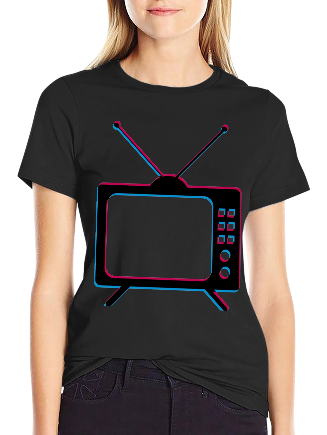 Retro TV Graphic T-Shirt - Classic Television Tee