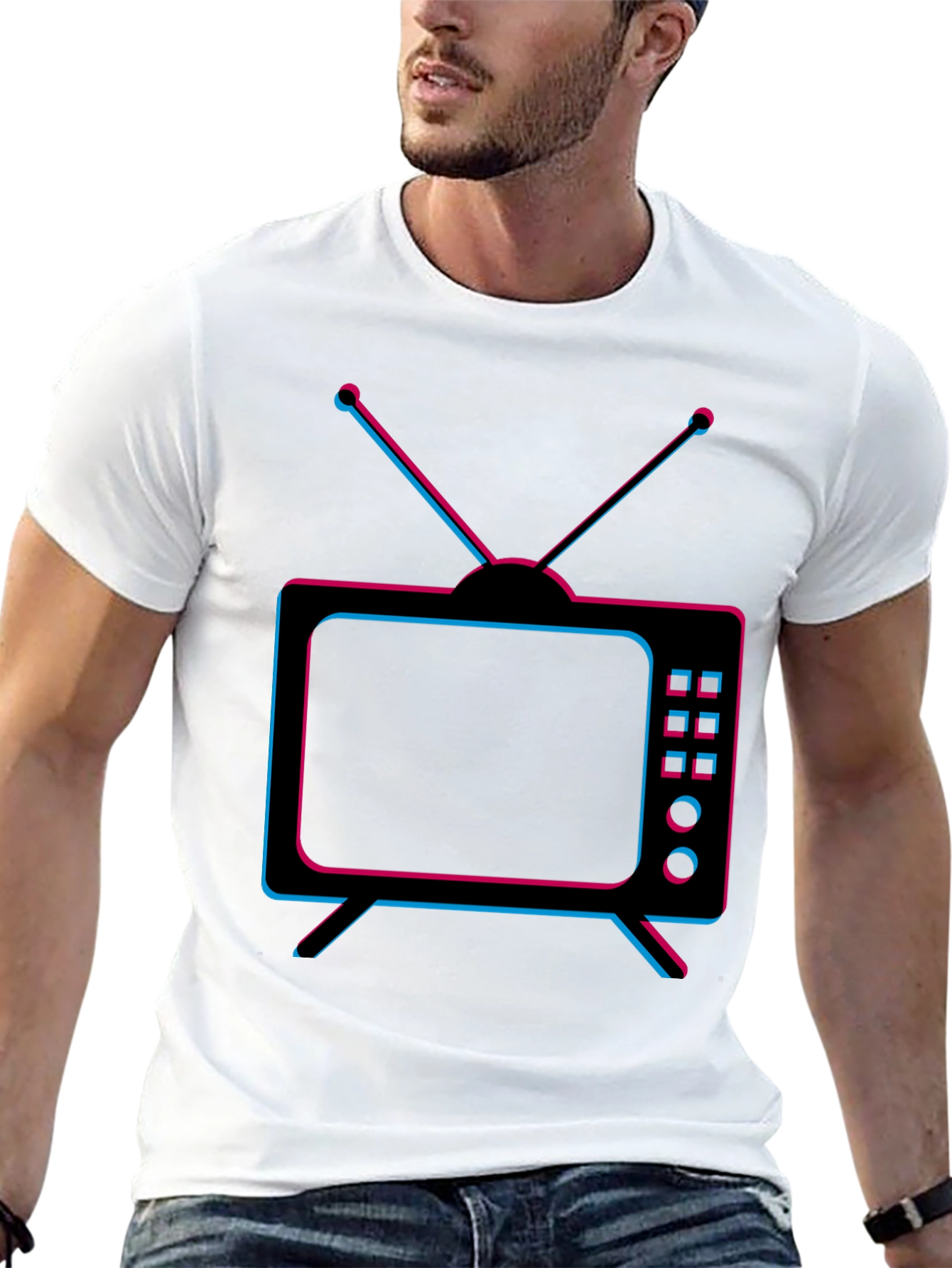 Retro TV Graphic T-Shirt - Classic Television Tee