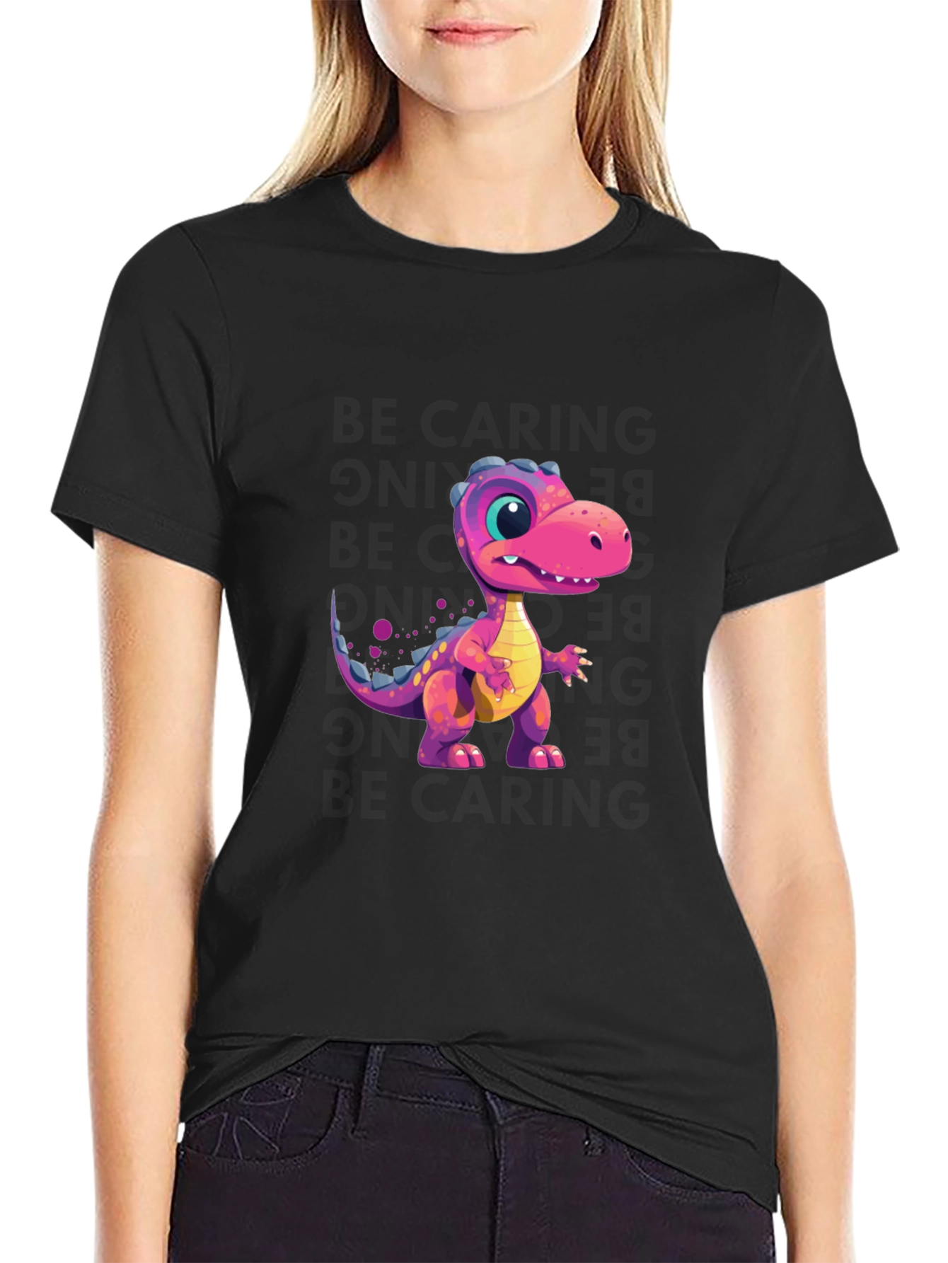Dino Graphic Tee - Fun Cartoon Dinosaur Design
