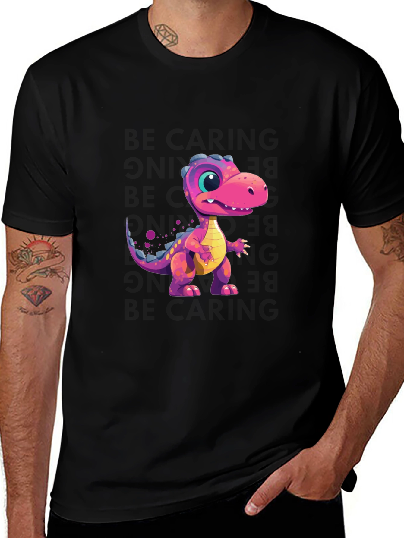 Dino Graphic Tee - Fun Cartoon Dinosaur Design