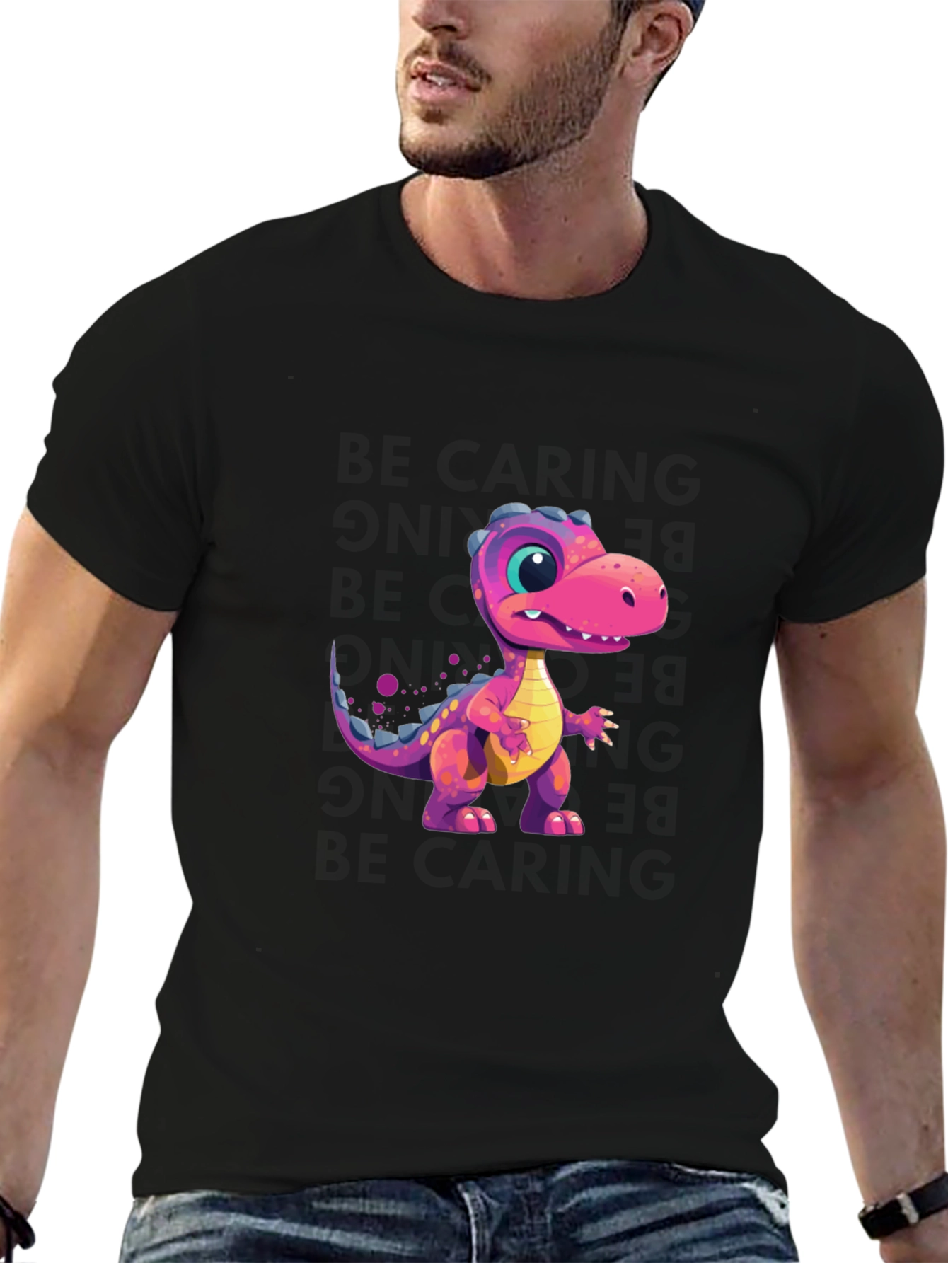 Dino Graphic Tee - Fun Cartoon Dinosaur Design